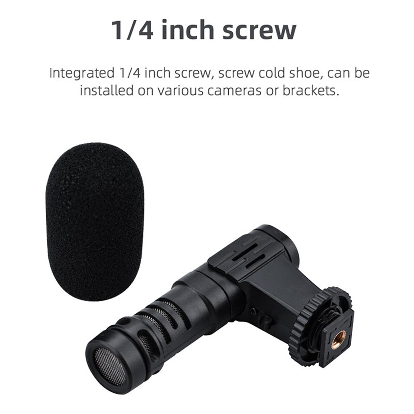Camera Microphone Professional Mini Portable for Recording Mobile Phones