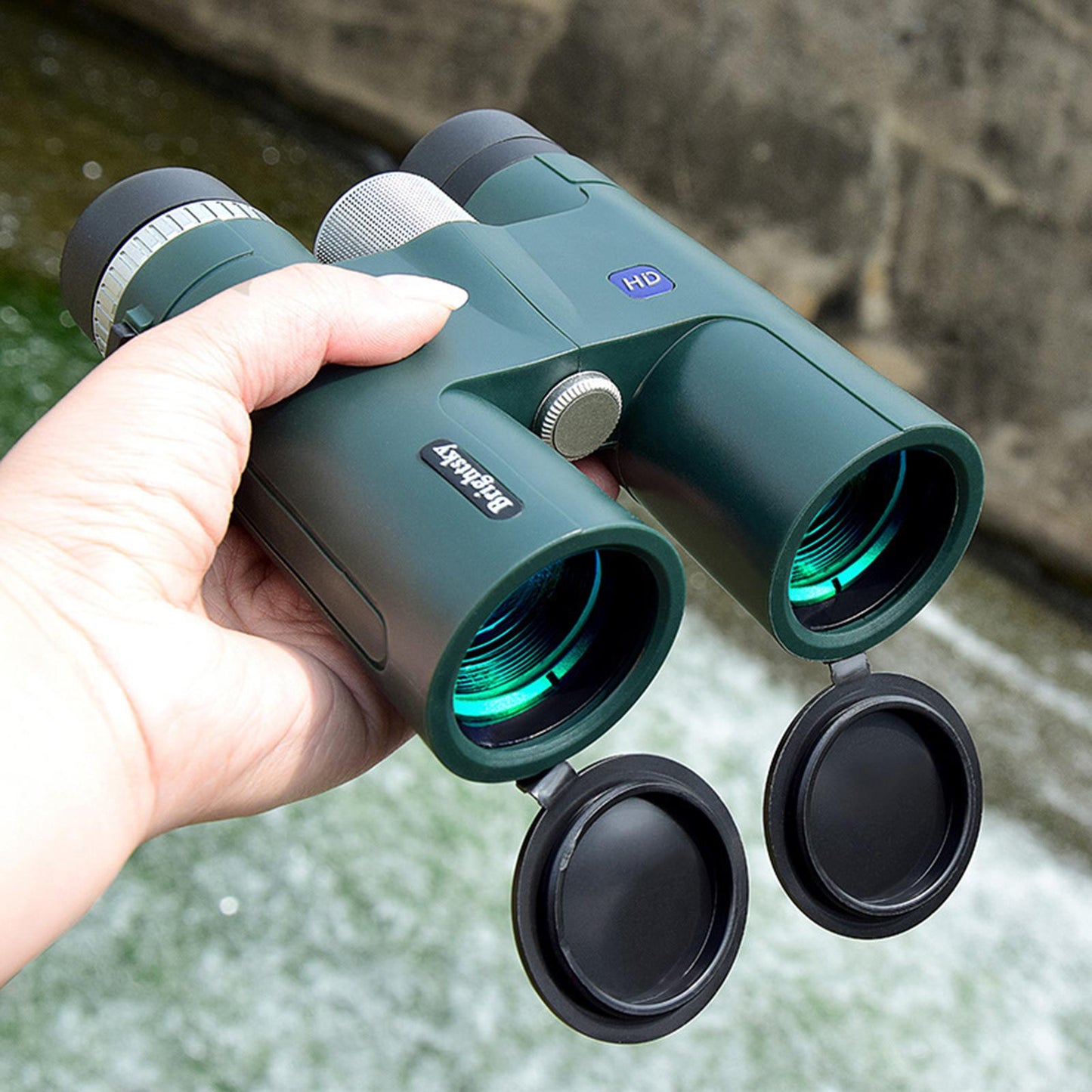 12x42 Binoculars BAK4 Roof Prism Phone Telescope Bird Watching Outdoor Black
