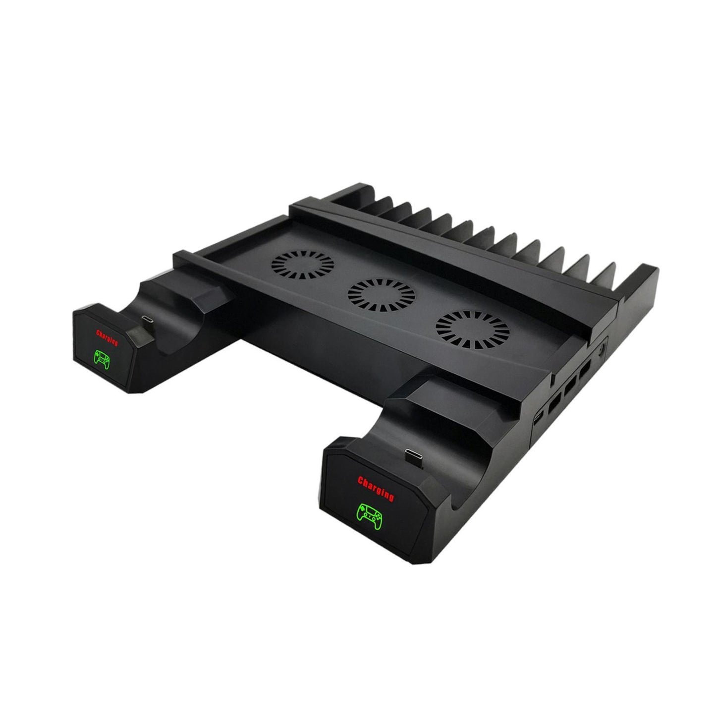 Stand Cooling Fan Station for PS5 Console Steady Charger Game Organizer