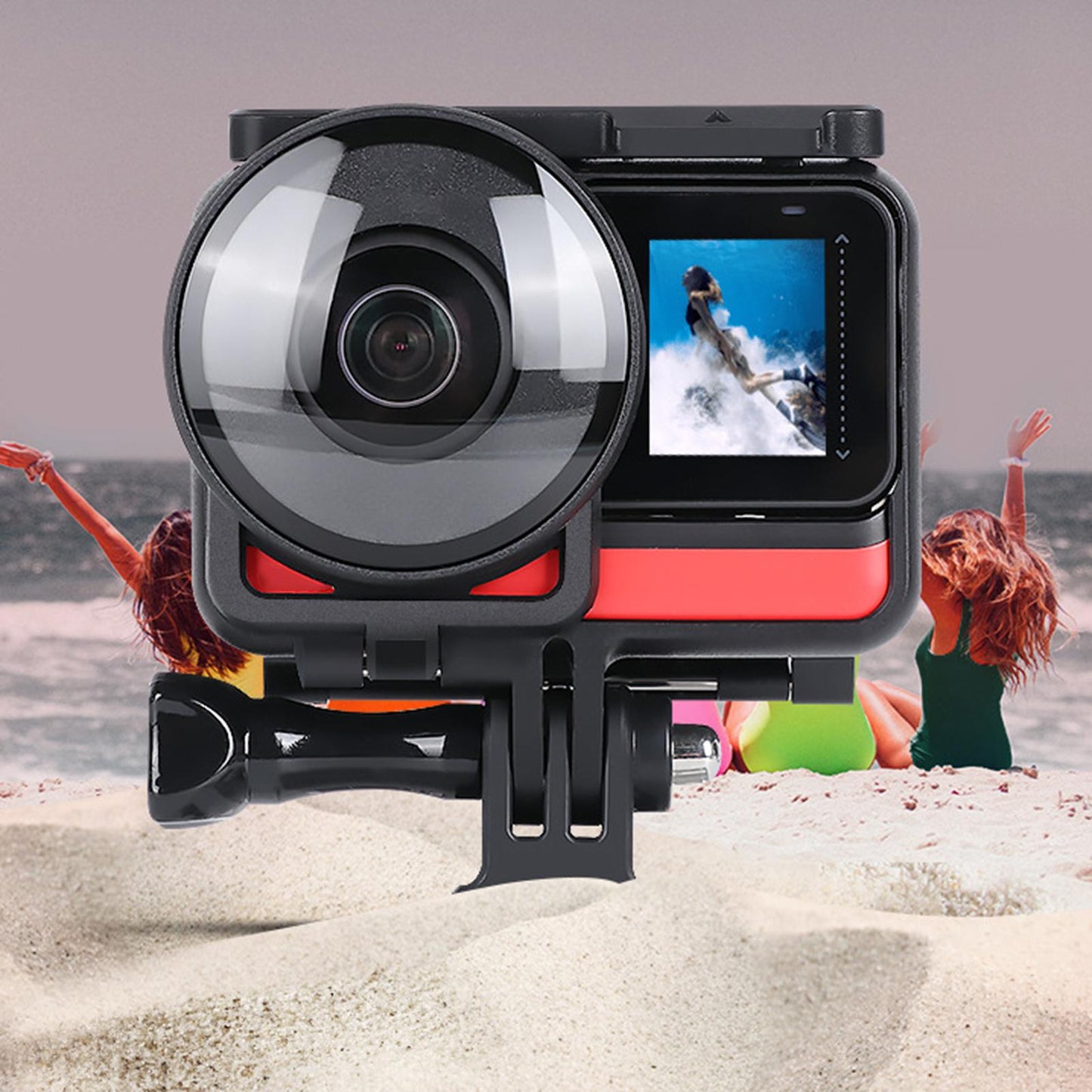 2Pcs Lens Guards Mounting Bracket Dual-Lens for Insta360 One R 360 Edition.