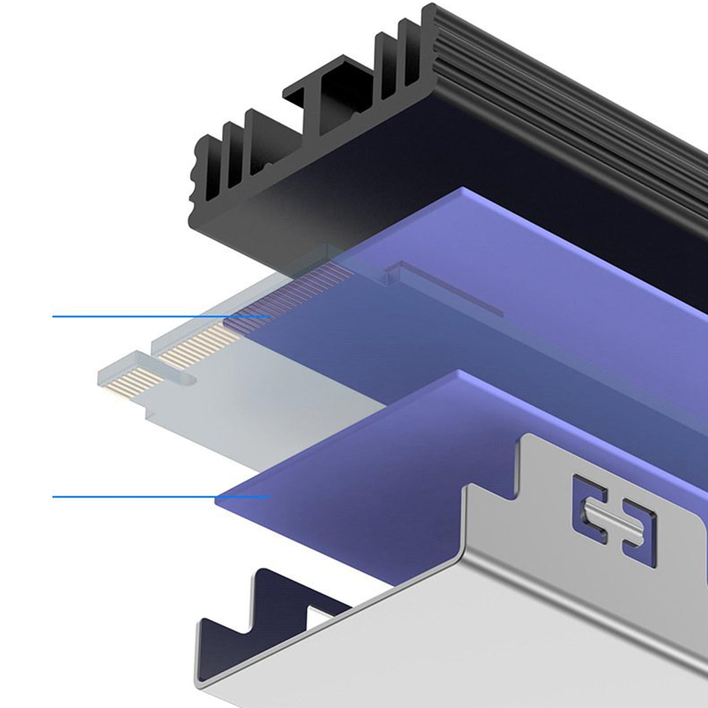 Cooling Heat Sink Heatsink for M.2 SATA 2230 2242 2260 2280 SSD