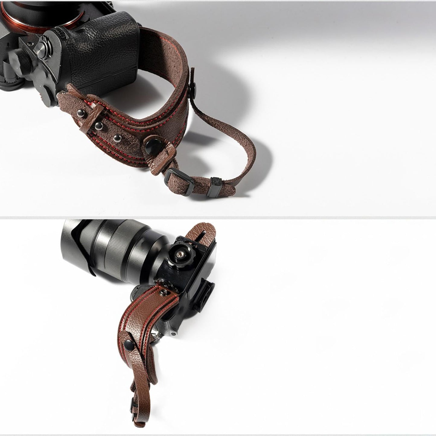 PU Leather Camera Wrist Hand Strap Mirrorless Cameras Wrist Strap One Size Black