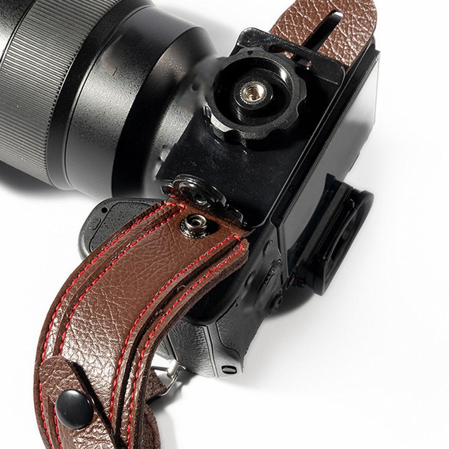 PU Leather Camera Wrist Hand Strap Mirrorless Cameras Wrist Strap One Size Brown