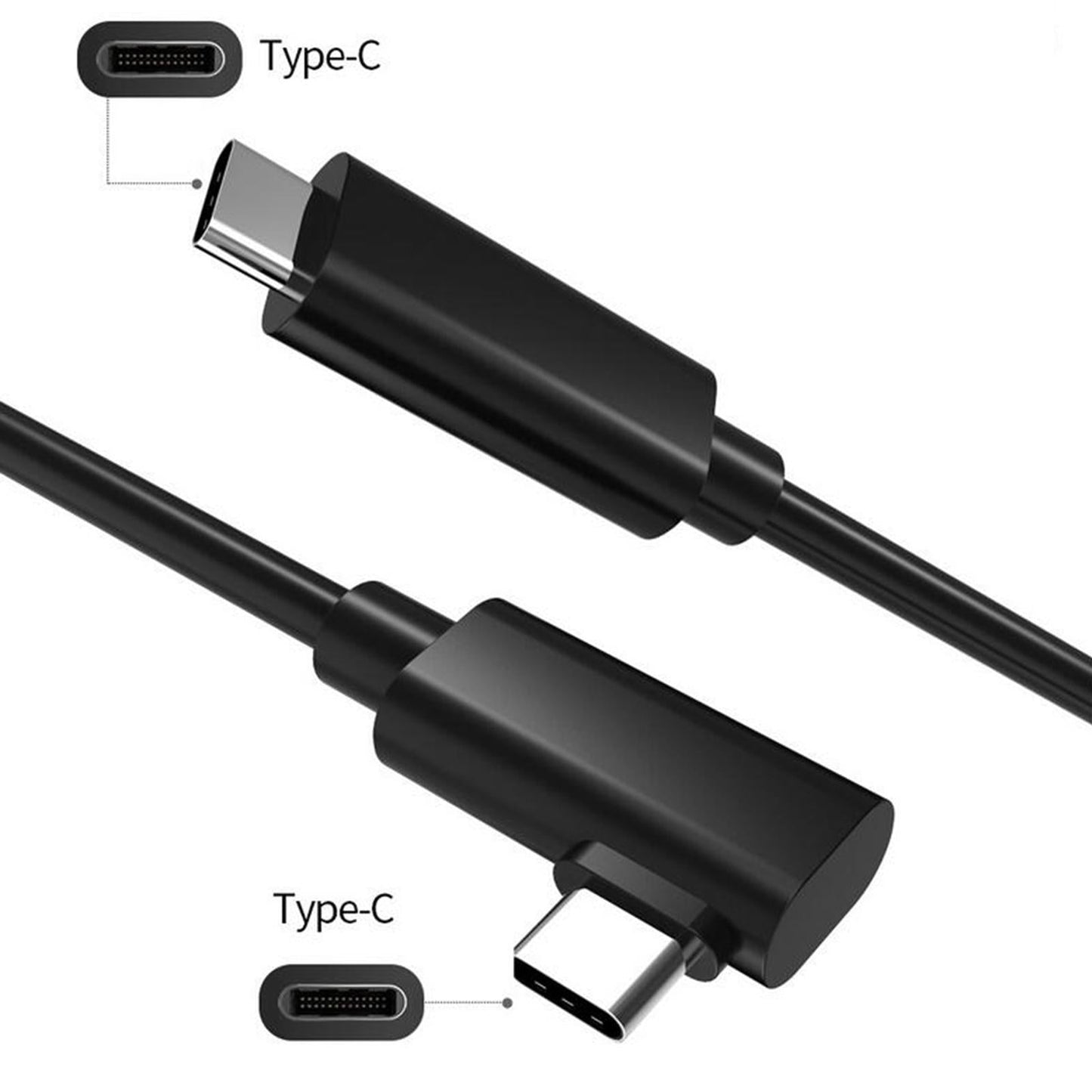 USB C Cable Link Cable USB A to USB C for USB C Devices C to C 4.8m Black