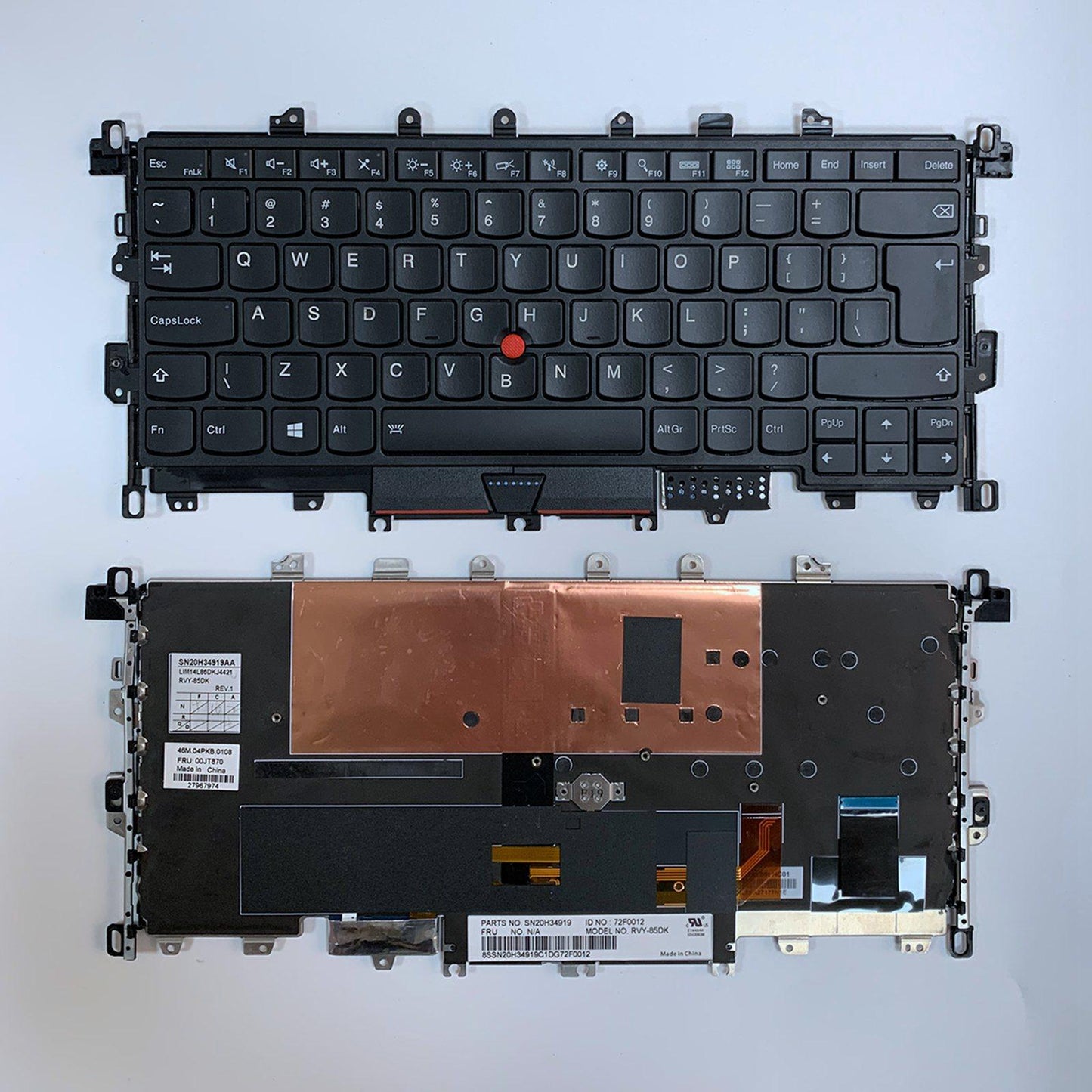 Backlit UI Keyboard for Lenovo Thinkpad X1C X1 Carbon 4th Gen 2016 Parts