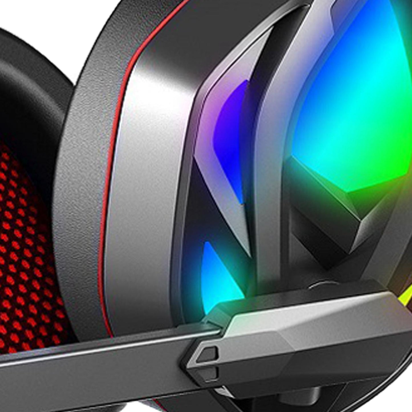 Pro Gaming Headset Stereo Deep Bass 3.5mm for PS4 PS5 Xbox One Switch Adults Red