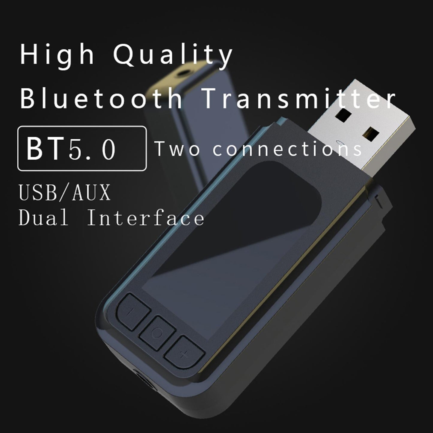 ATS2831 Bluetooth Adapter 5.0 AUX Dual-output Ultra-Low Latency Receiver