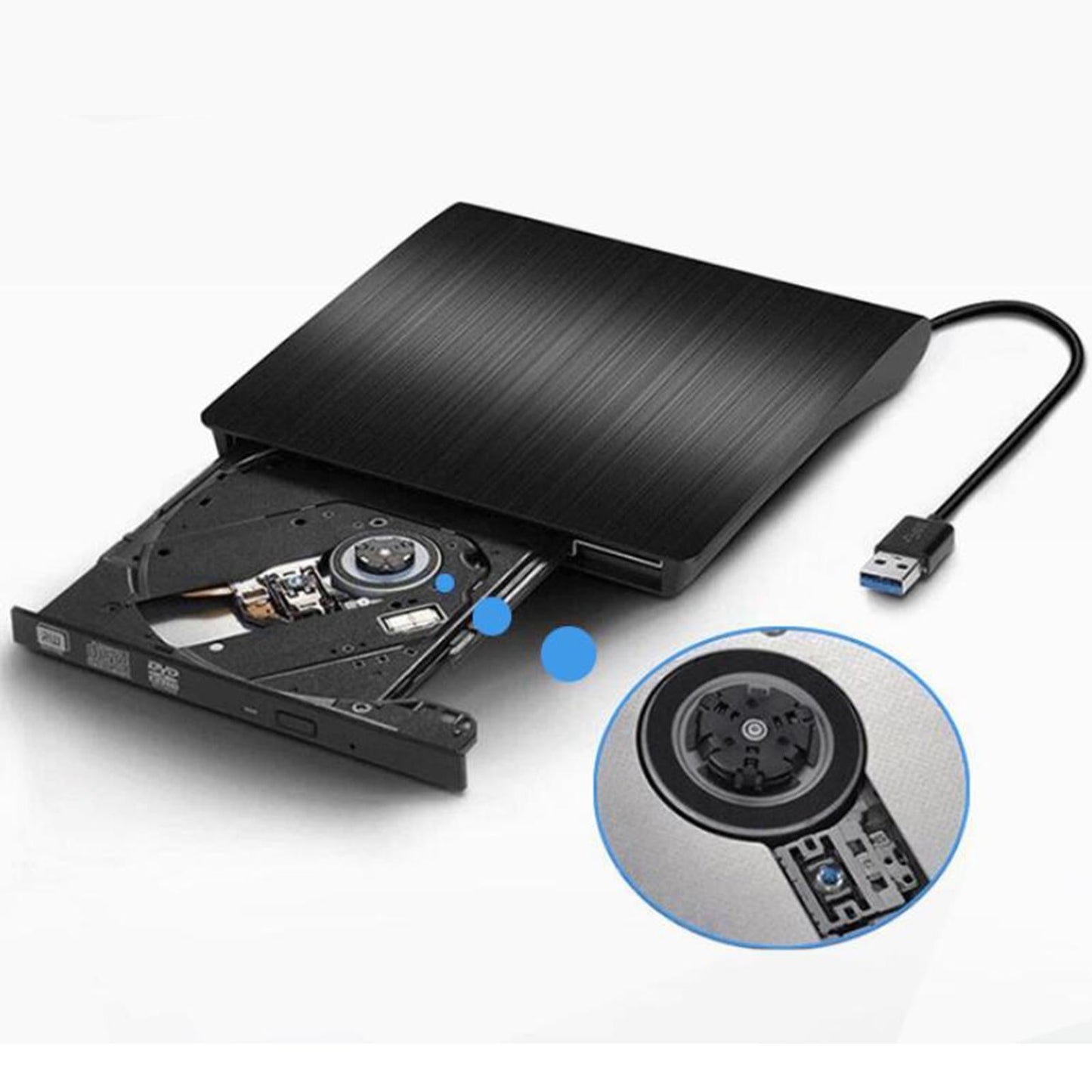 USB 3.0 External DVD Drive Writer Read-Write Recorder DVD-RW for Desktop PC