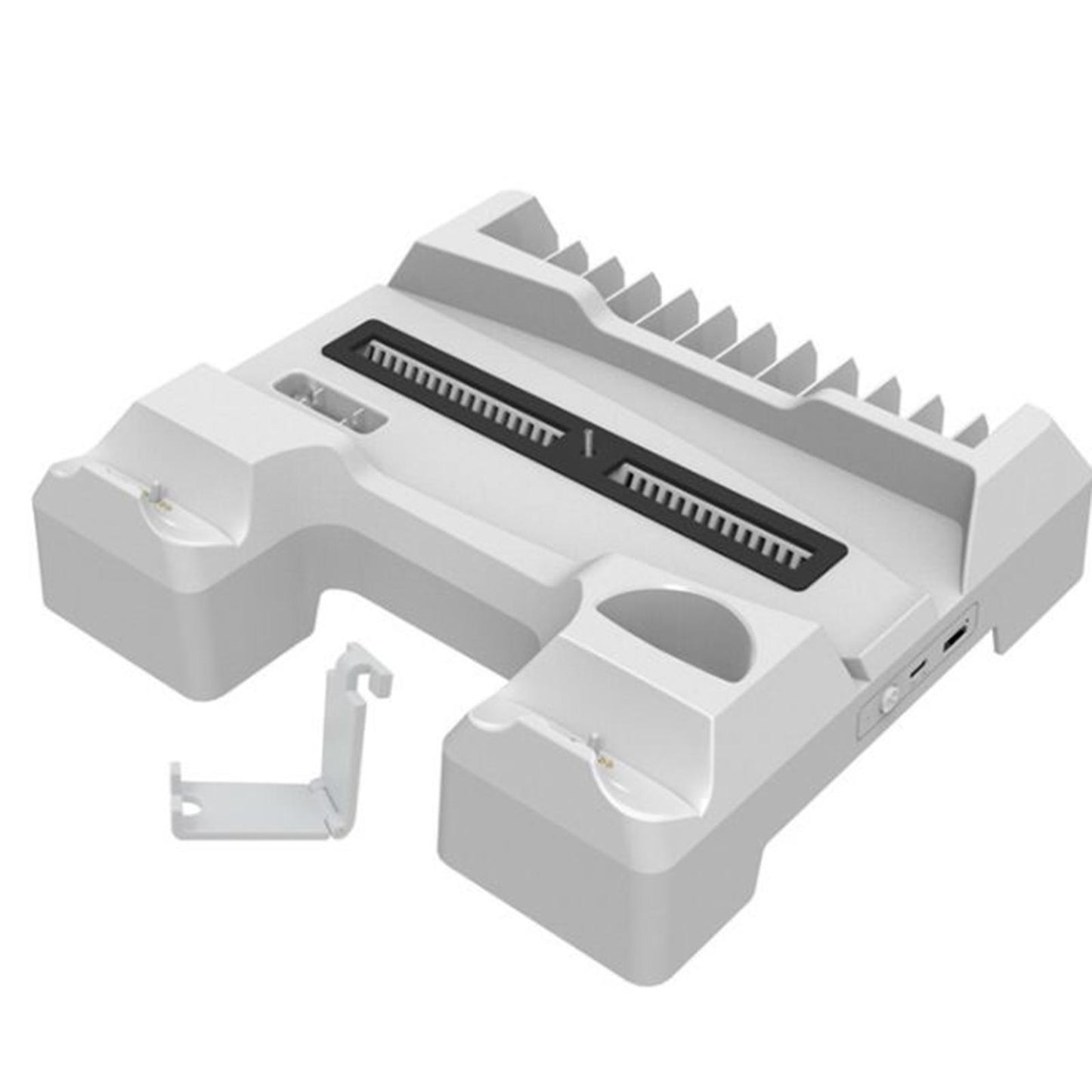 Charging Cooling Fan Base for PS5 Console Game Console Storage Charger White