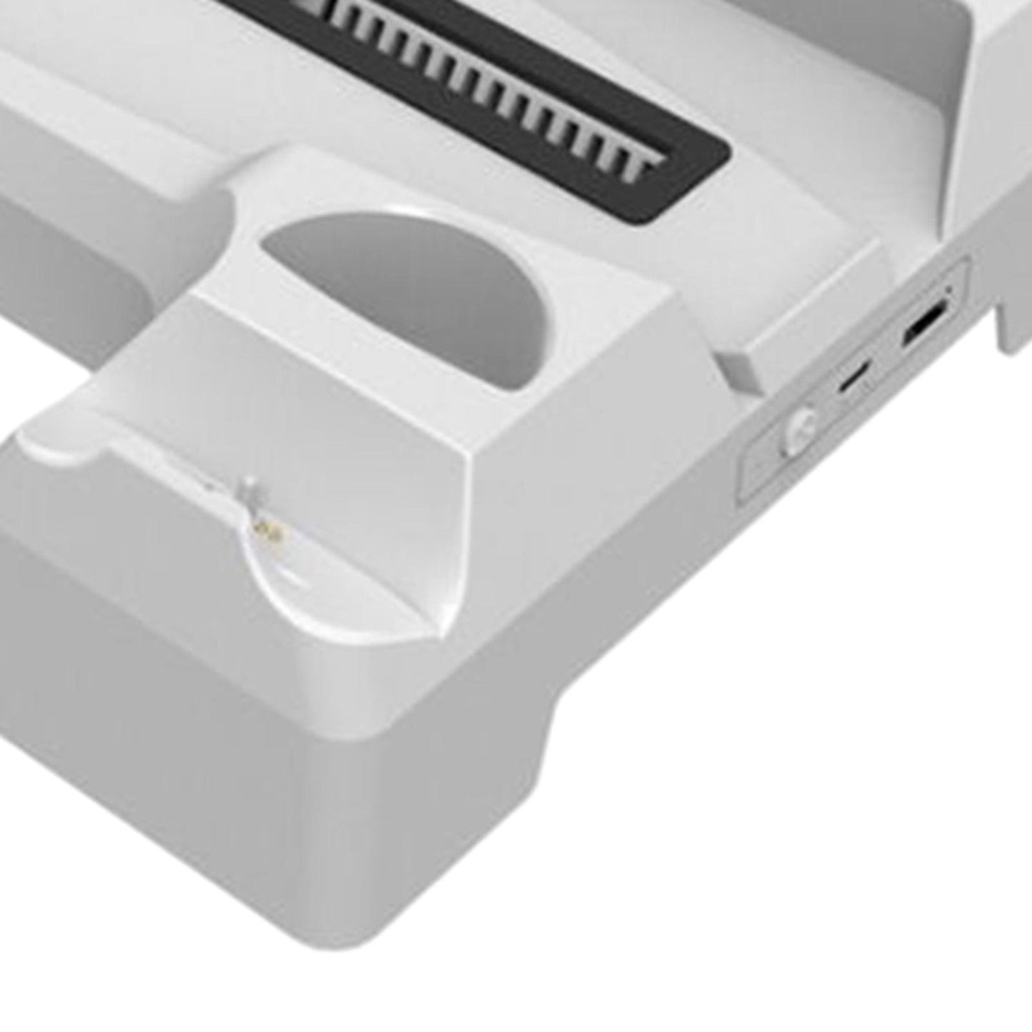 Charging Cooling Fan Base for PS5 Console Game Console Storage Charger White