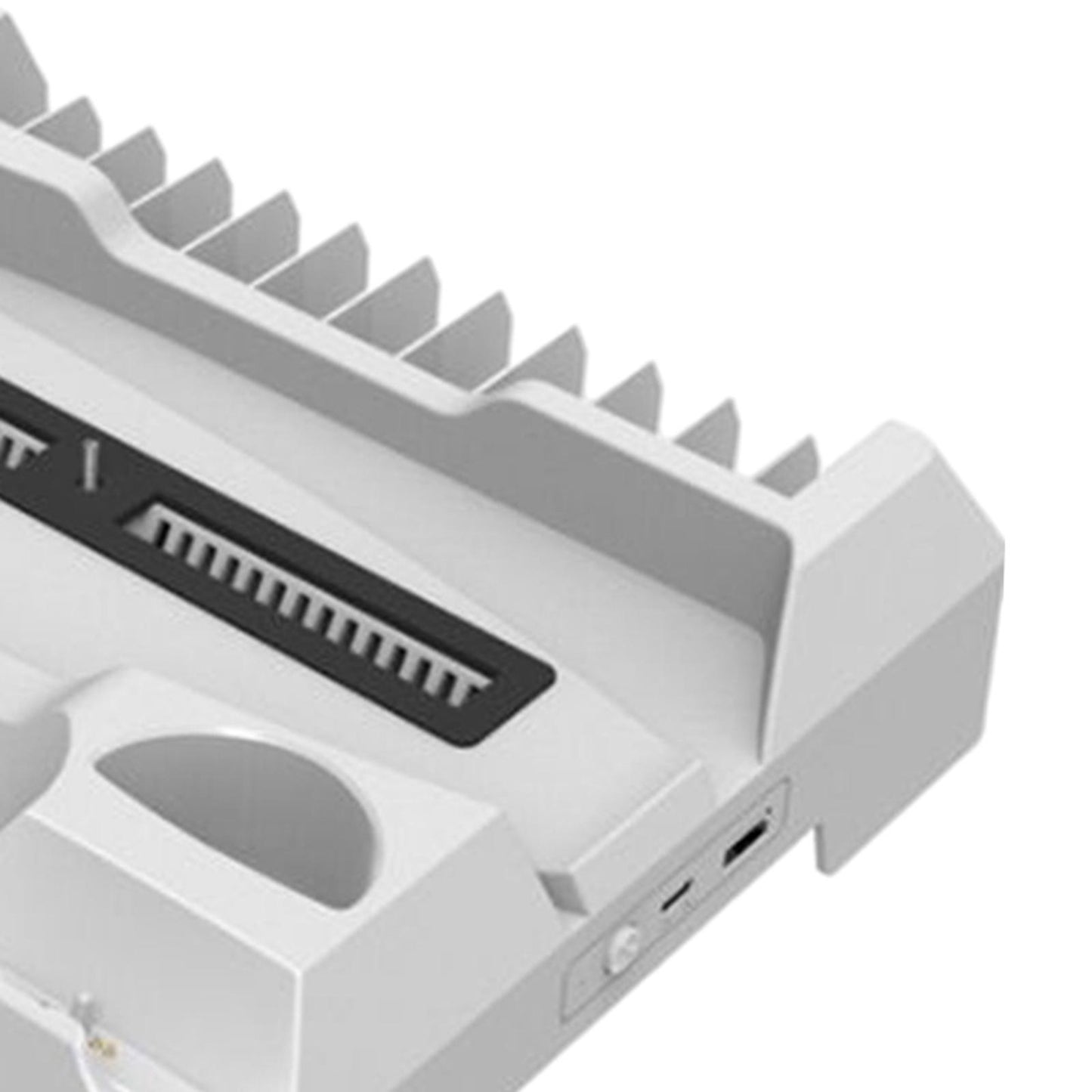 Charging Cooling Fan Base for PS5 Console Game Console Storage Charger White