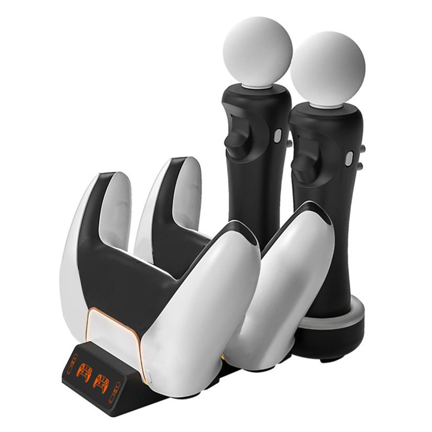 4in1 Charging Dock Charger Stand Station w/ Indicator for PS5/PS Move Motion