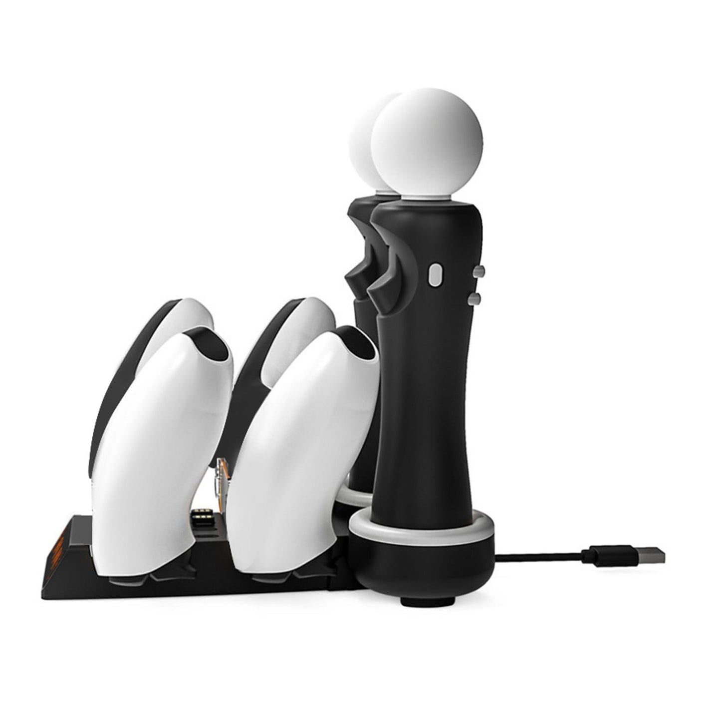 4in1 Charging Dock Charger Stand Station w/ Indicator for PS5/PS Move Motion