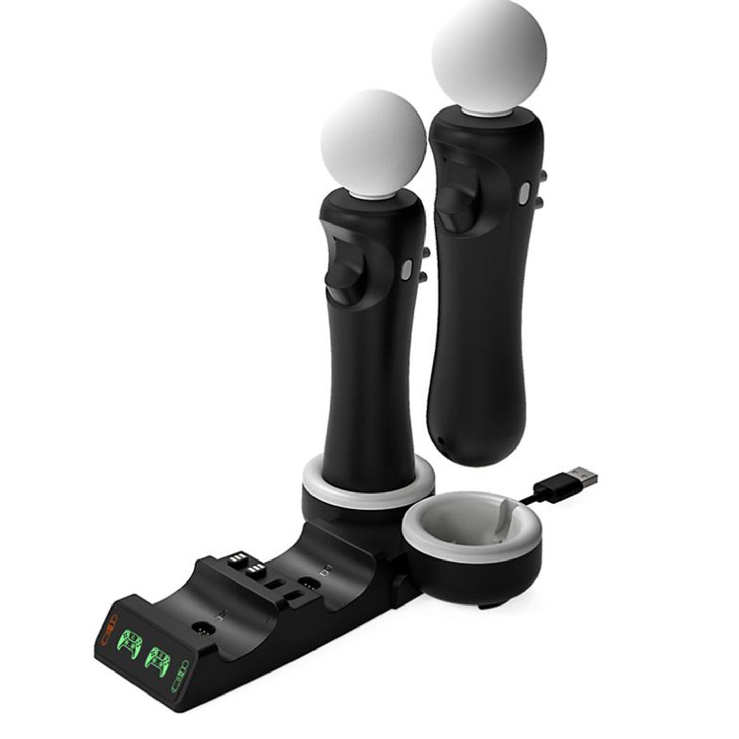 4in1 Charging Dock Charger Stand Station w/ Indicator for PS5/PS Move Motion