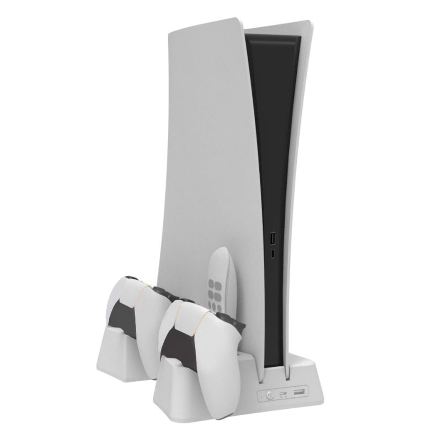 3 in 1 Cooling Stand Charging Dock Station Cooling Fan Base for PS5  White