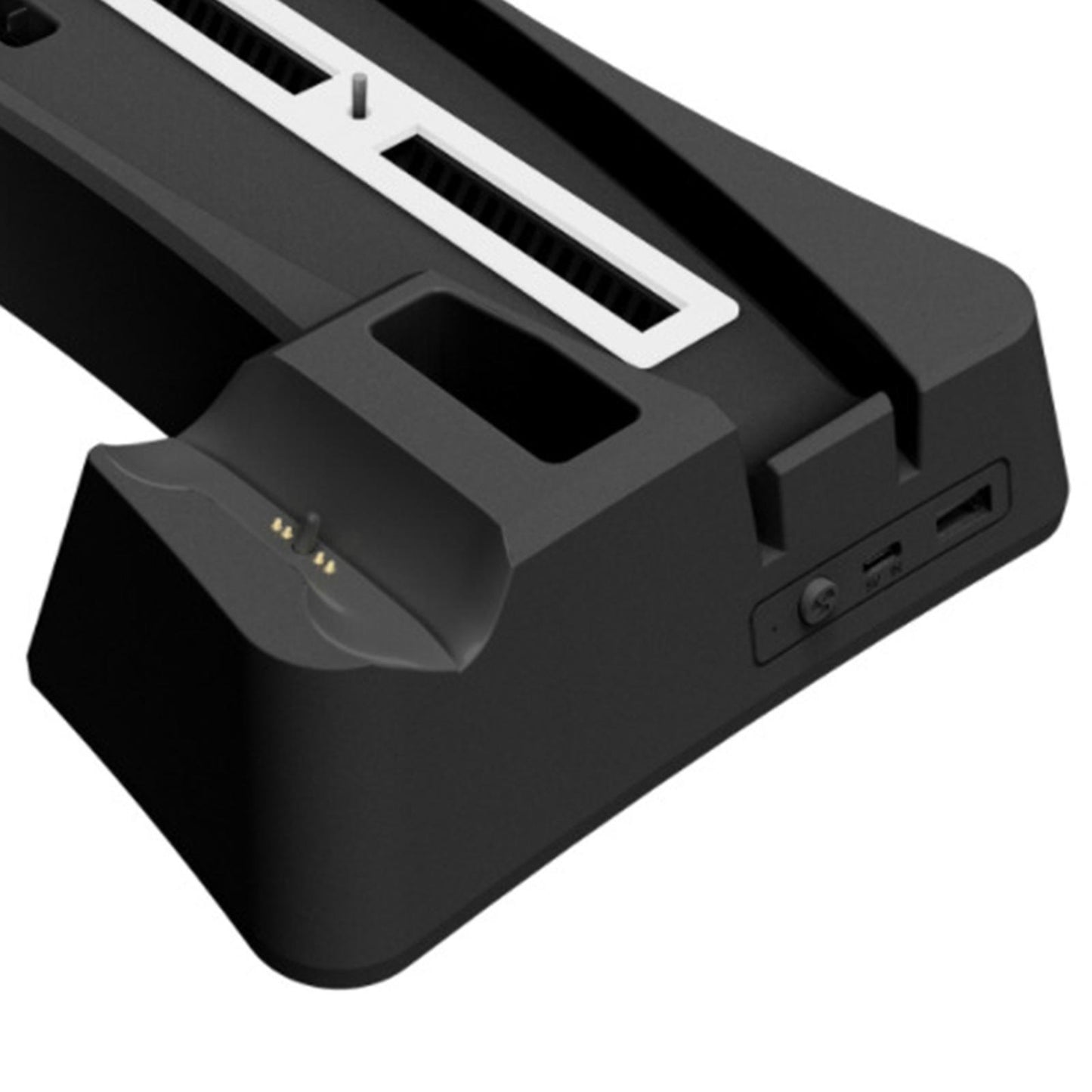 3 in 1 Cooling Stand Charging Dock Station Cooling Fan Base for PS5  Black