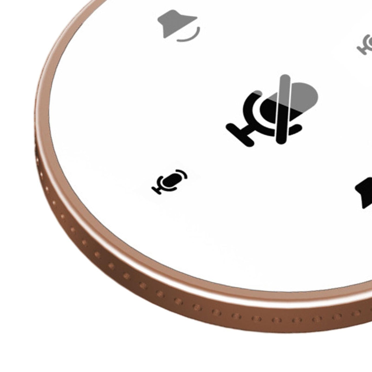 USB Conference Microphone w/Speaker Mic w/ Mute for Desktop Computer Gold