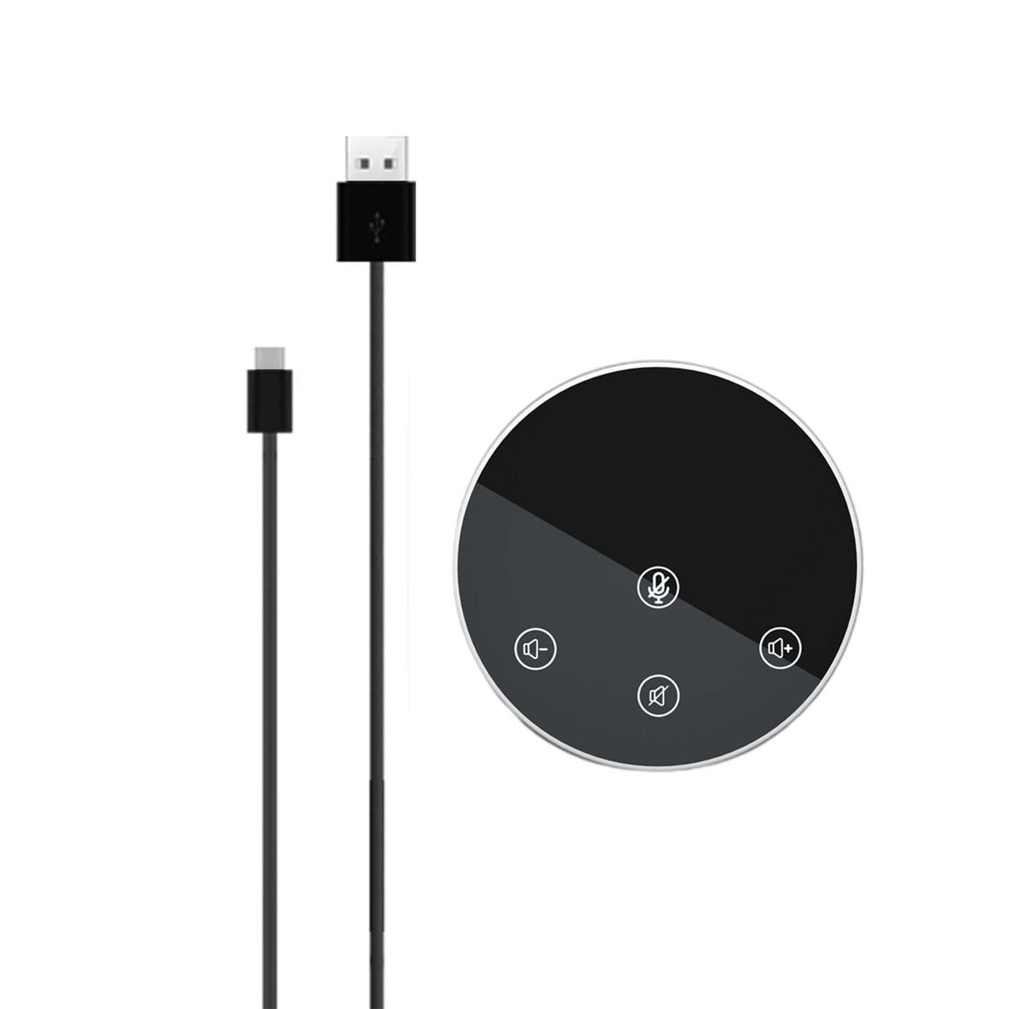 Conference Microphone Unmute Plug and Play Volume Control Stereo for Meeting