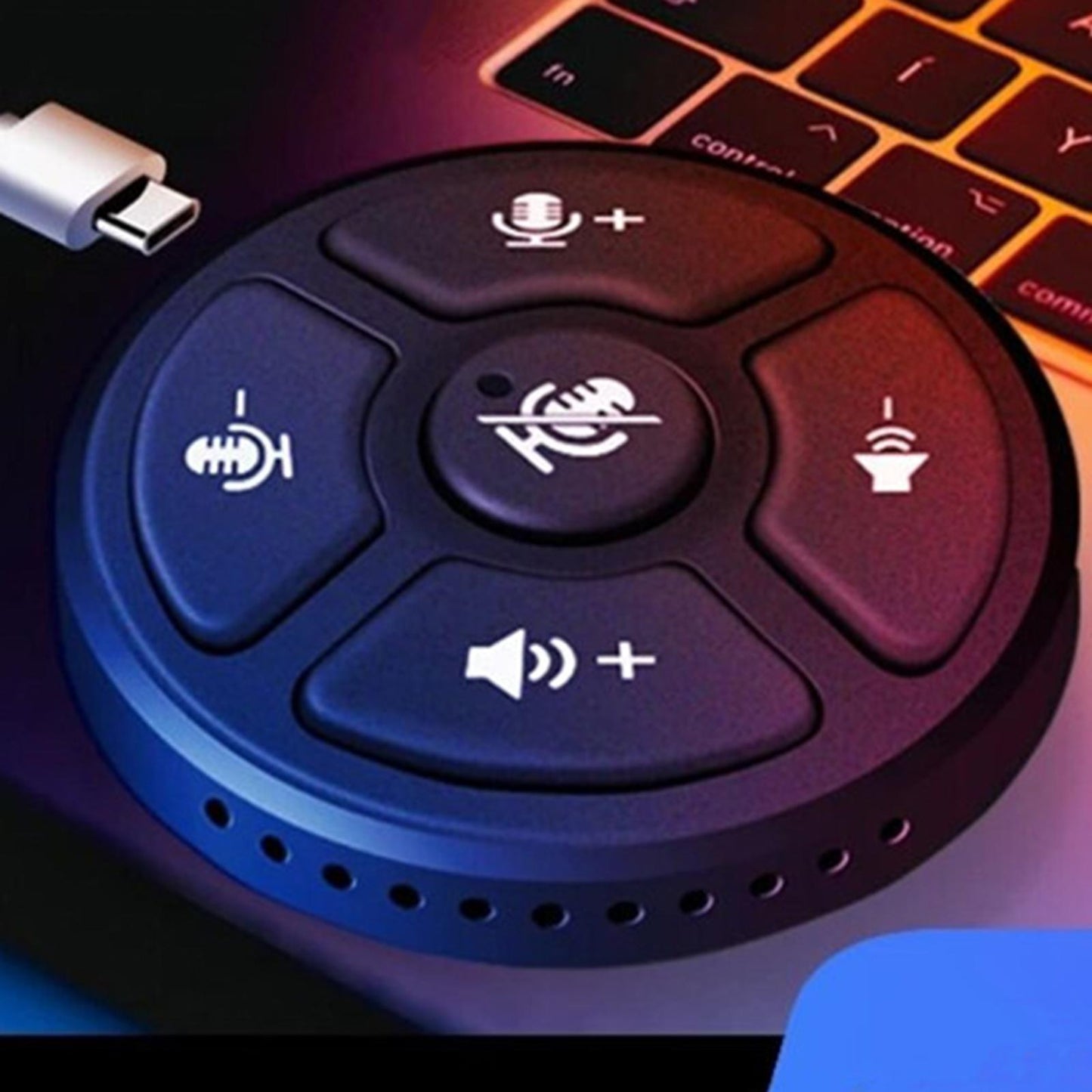 USB Conference Microphone with Mute Button Plug &Play for Meeting Computer