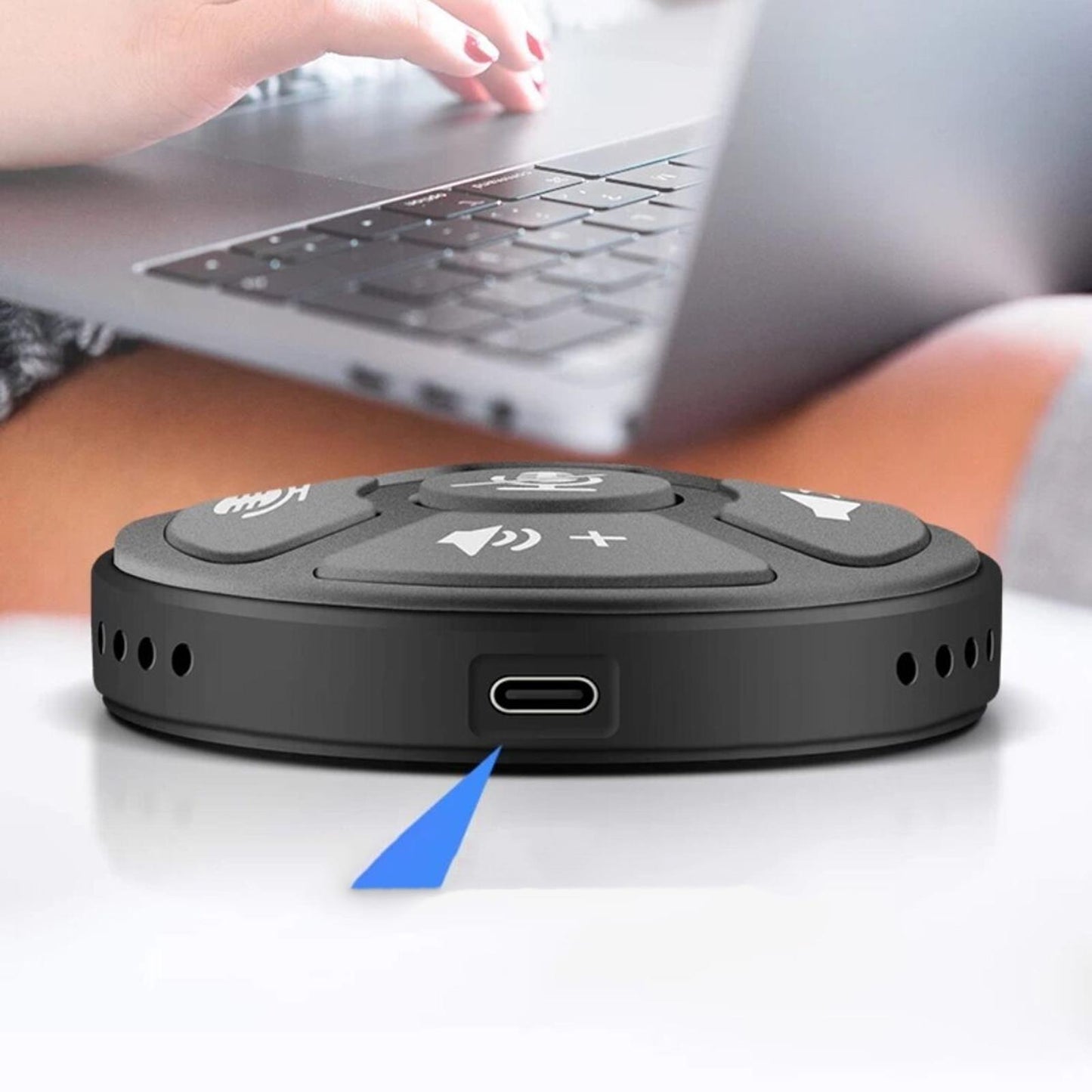 USB Conference Microphone with Mute Button Plug &Play for Meeting Computer