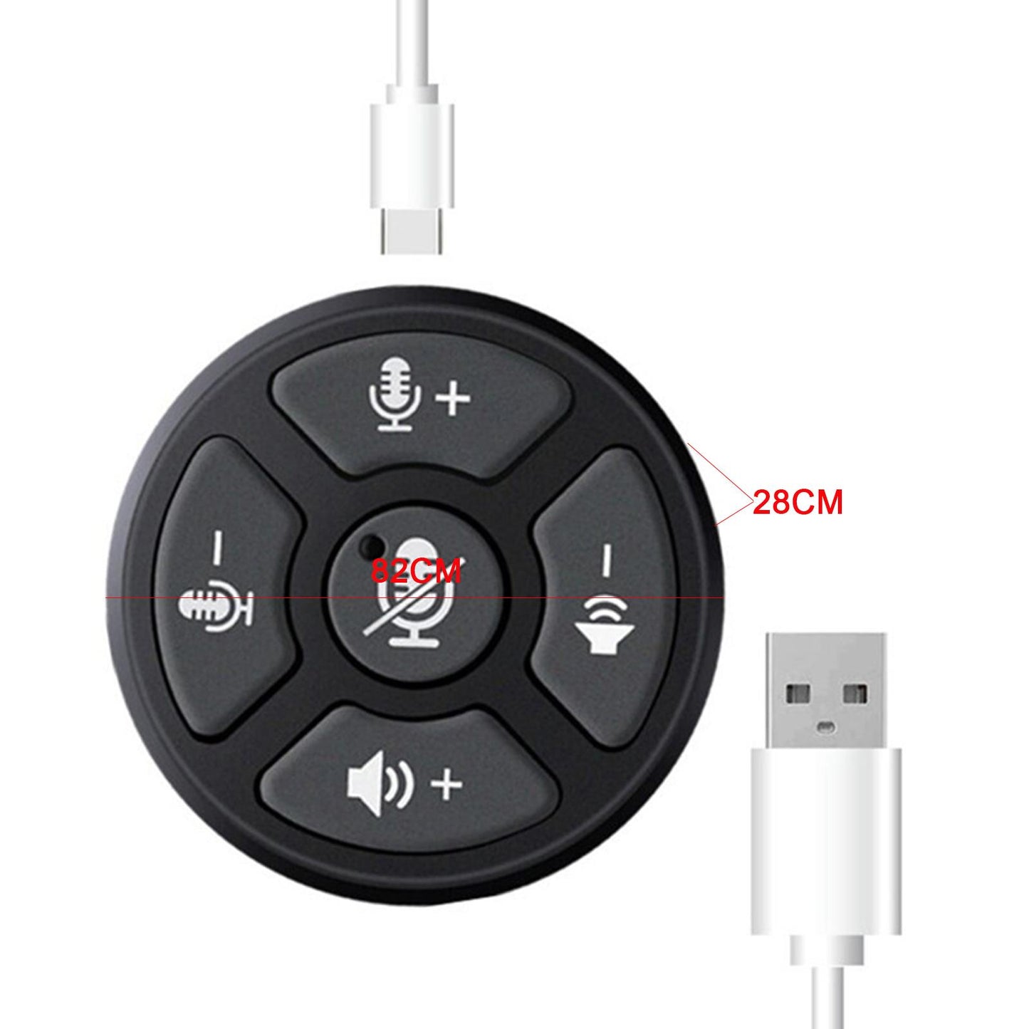 USB Conference Microphone with Mute Button Plug &Play for Meeting Computer