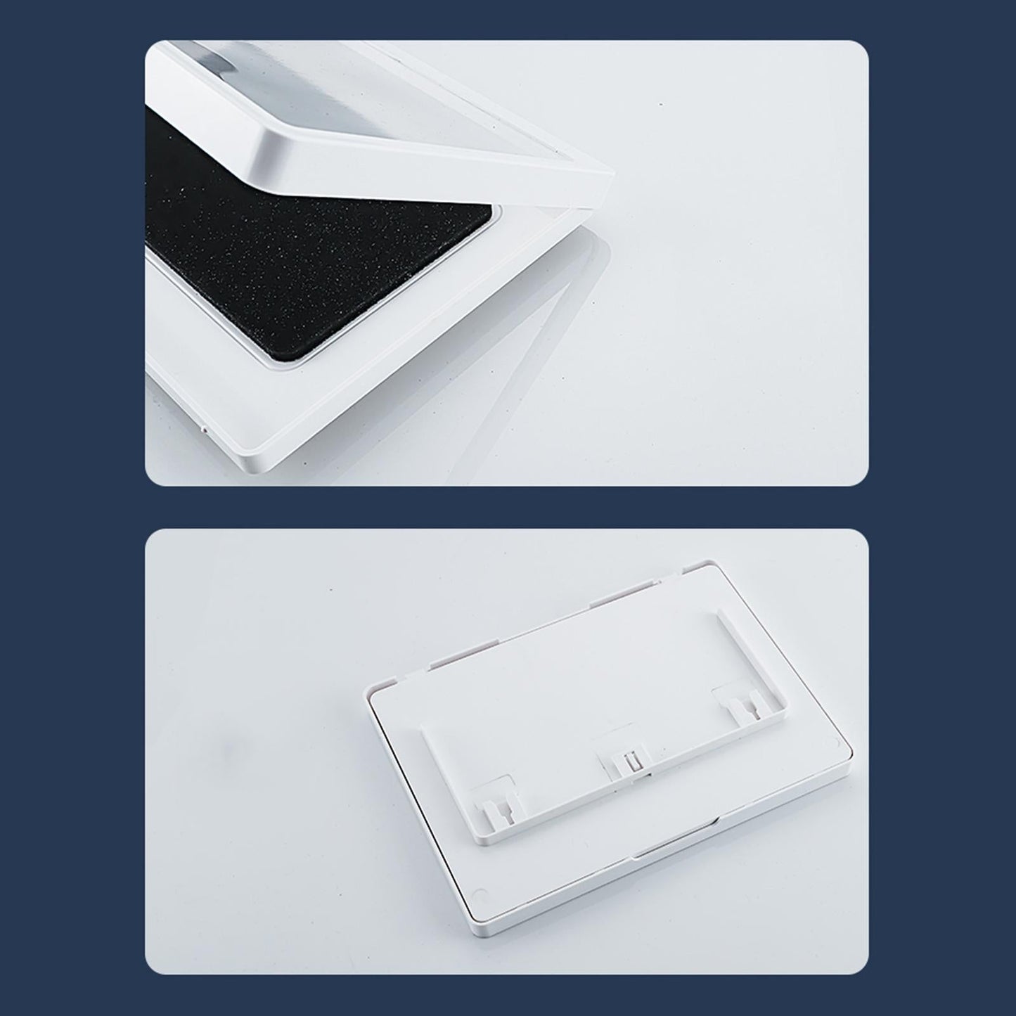 Shower Tablet Holder Waterproof Anti-Fog Phone Case White Rotatable