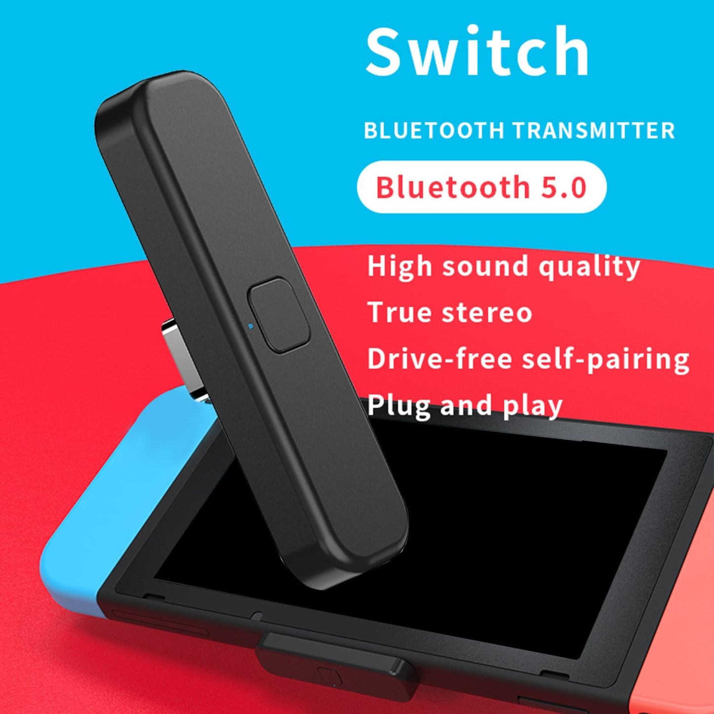 Wireless JL Type-C Bluetooth Adapter 5.0 for PS4PS5 Stereo Transmitter