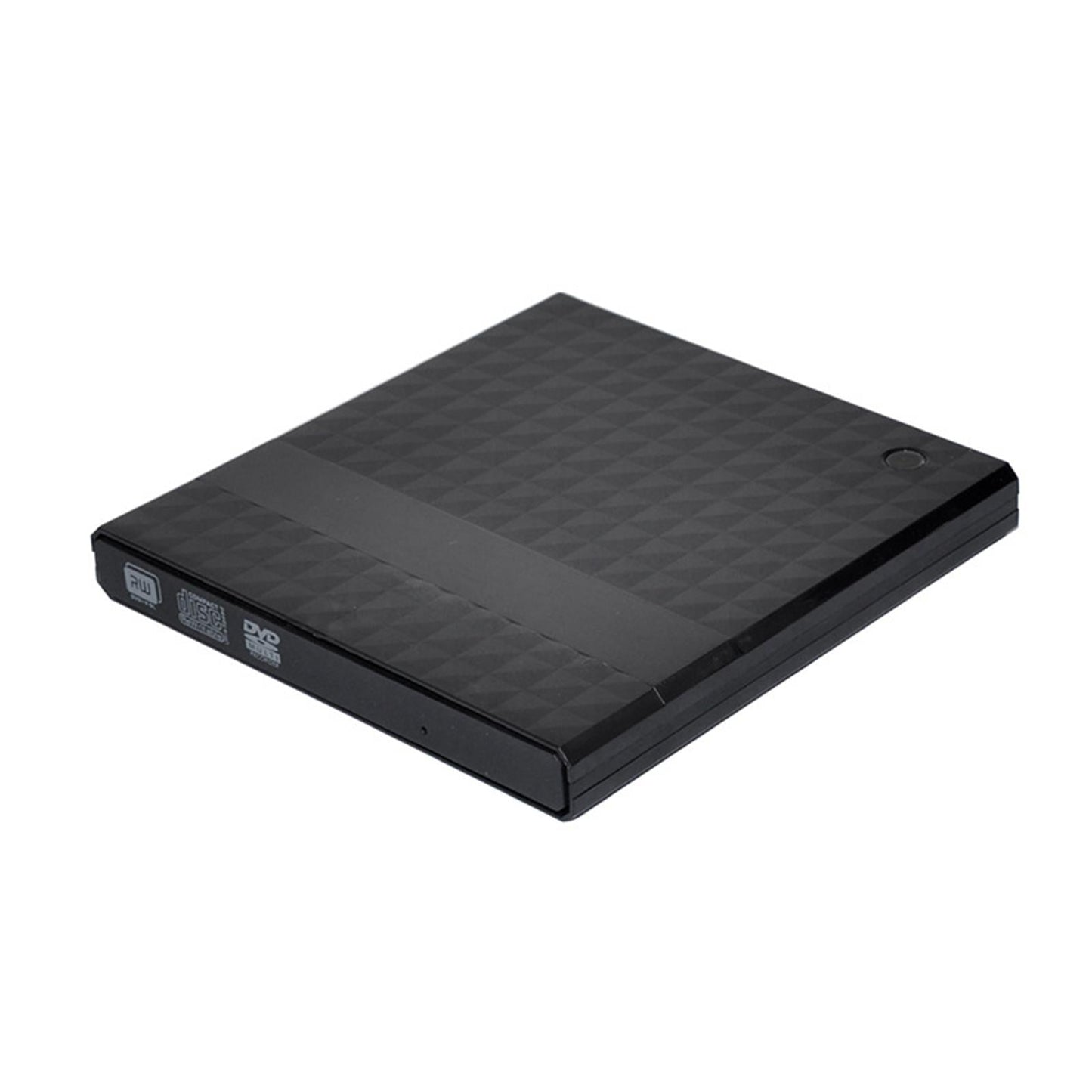 USB 3.0 External DVD Burner Player High-Speed DVD-RW Checkered Pattern