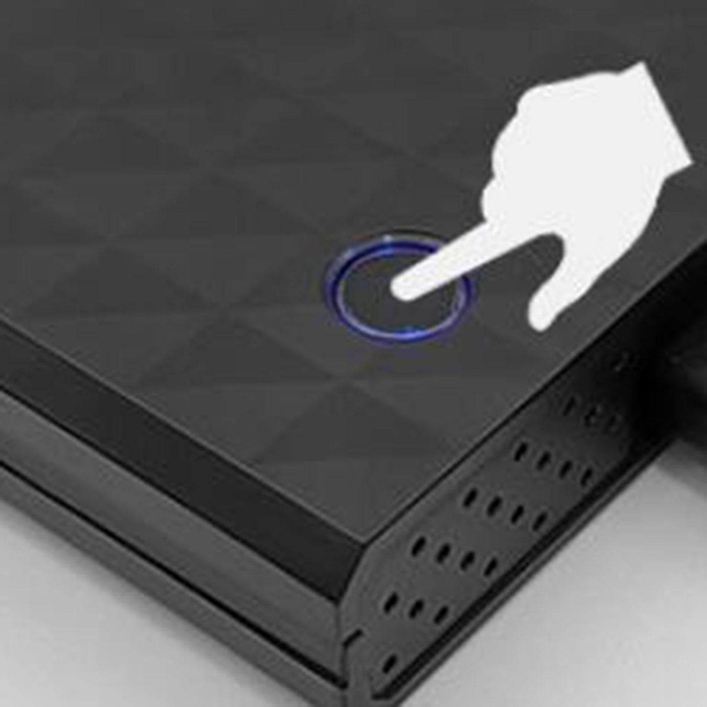 USB 3.0 External DVD Burner Player High-Speed DVD-RW Checkered Pattern