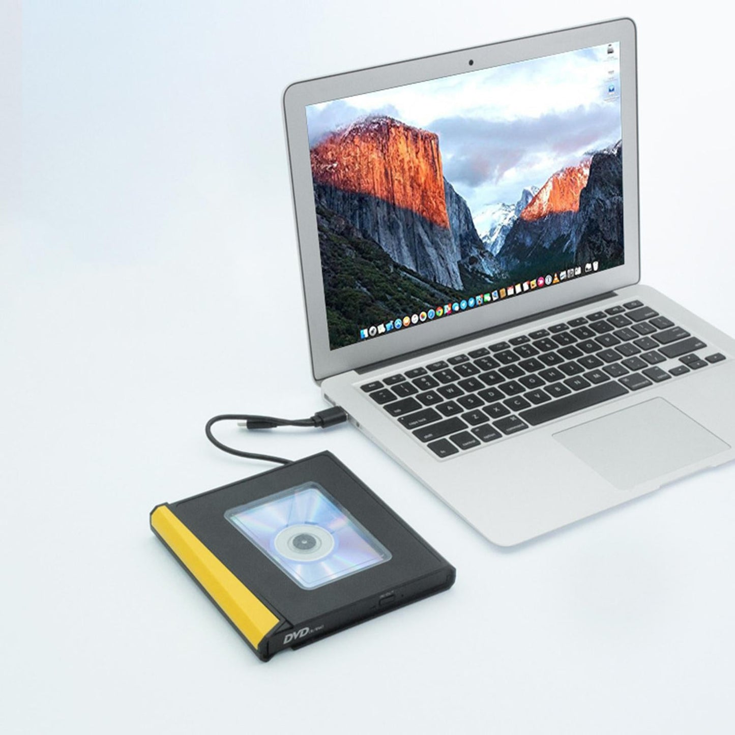 USB 3.0 External DVD Drive Writer Read-Write Recorder DVD-RW for PC Yellow