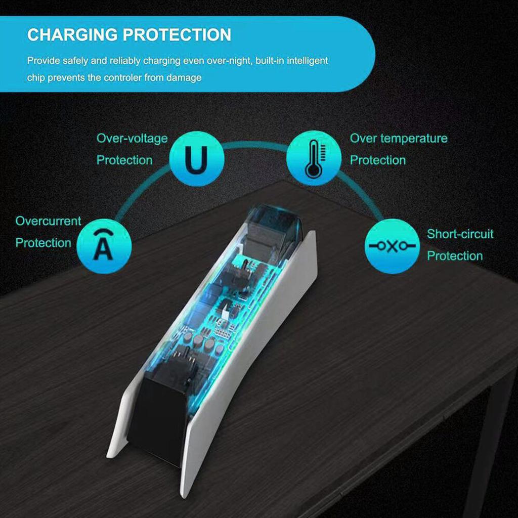 Controller Charger Station Charging Dock USB 5V/2A For PS5 Controllers
