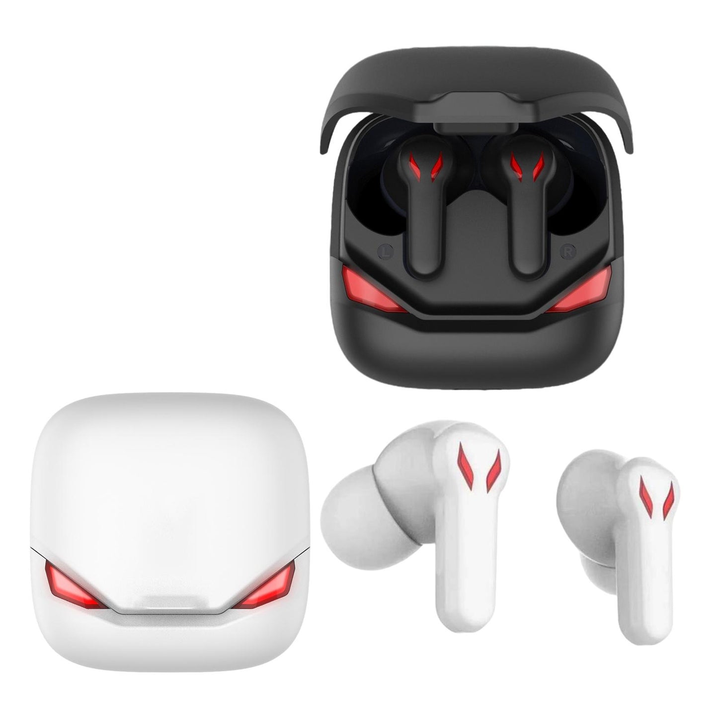 Bluetooth 5.0 Earbuds Waterproof Headset Built-in Microphone for Sports Black