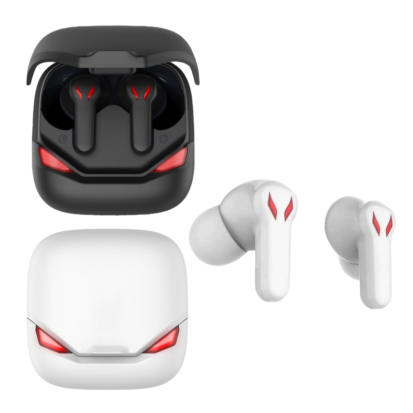 Bluetooth 5.0 Earbuds Waterproof Headset Built-in Microphone for Sports Black