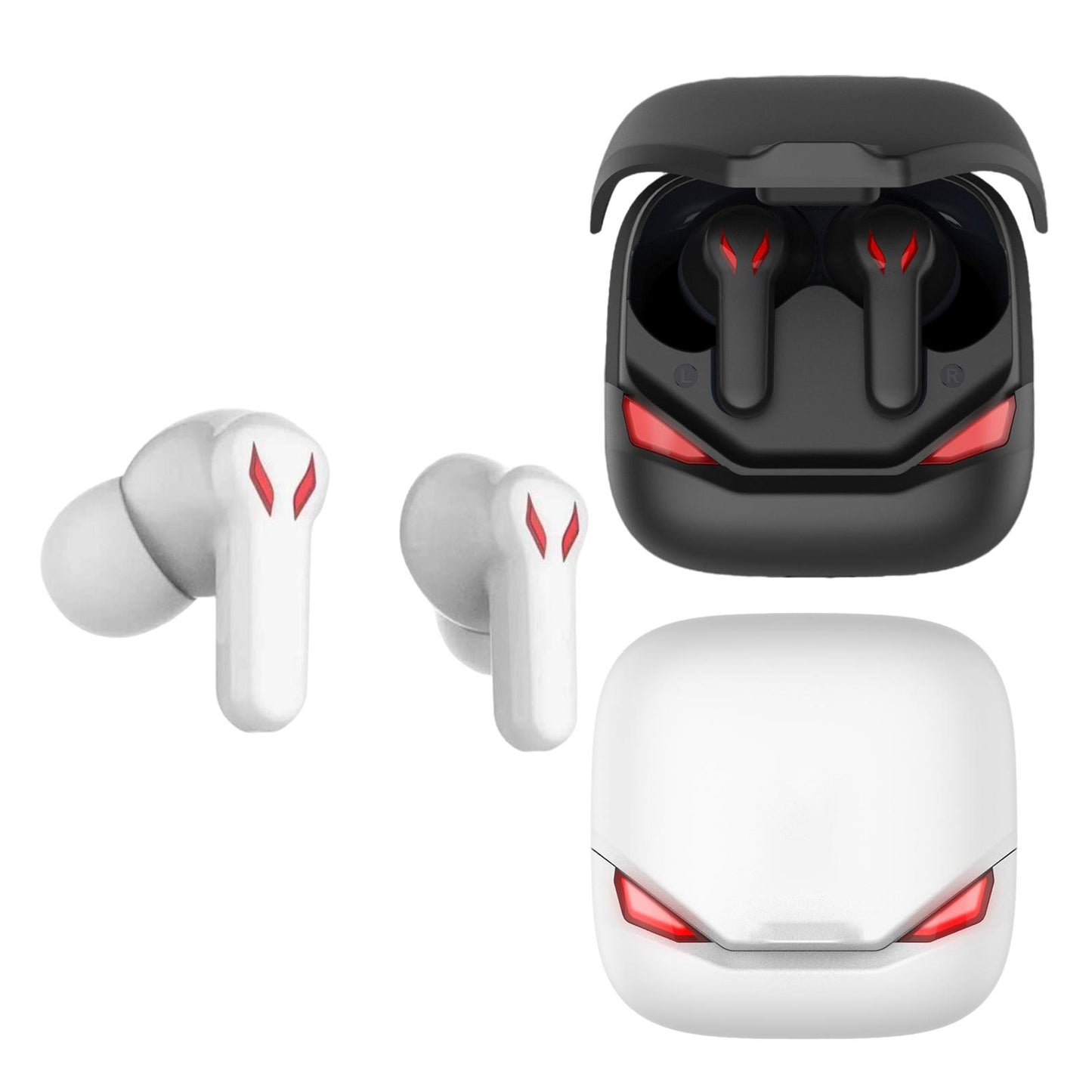 Bluetooth 5.0 Earbuds Waterproof Headset Built-in Microphone for Sports Black