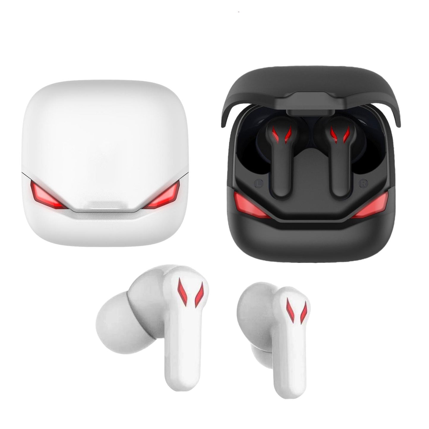 Bluetooth 5.0 Earbuds Waterproof Headset Built-in Microphone for Sports Black