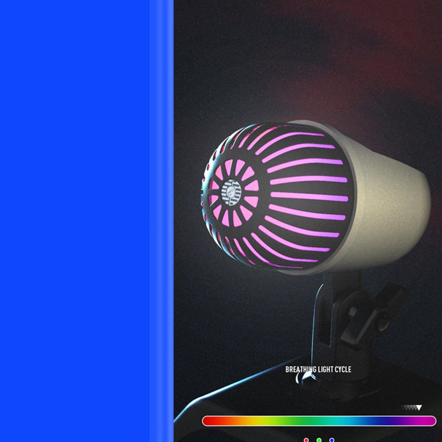 Condenser Microphone USB Mic Desktop Stand Portable 200cm Cable Universal