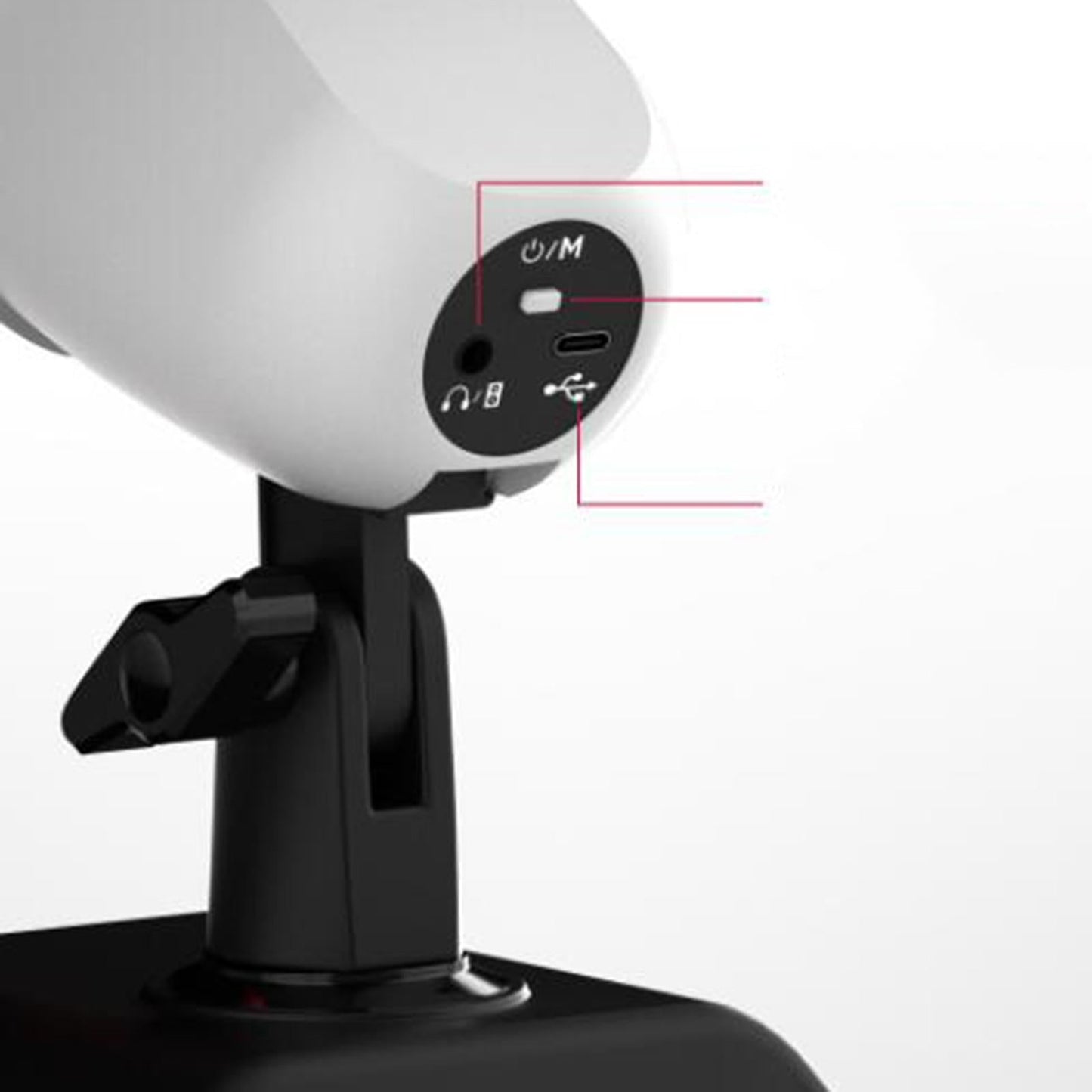 Condenser Microphone USB Mic Desktop Stand Portable 200cm Cable Universal