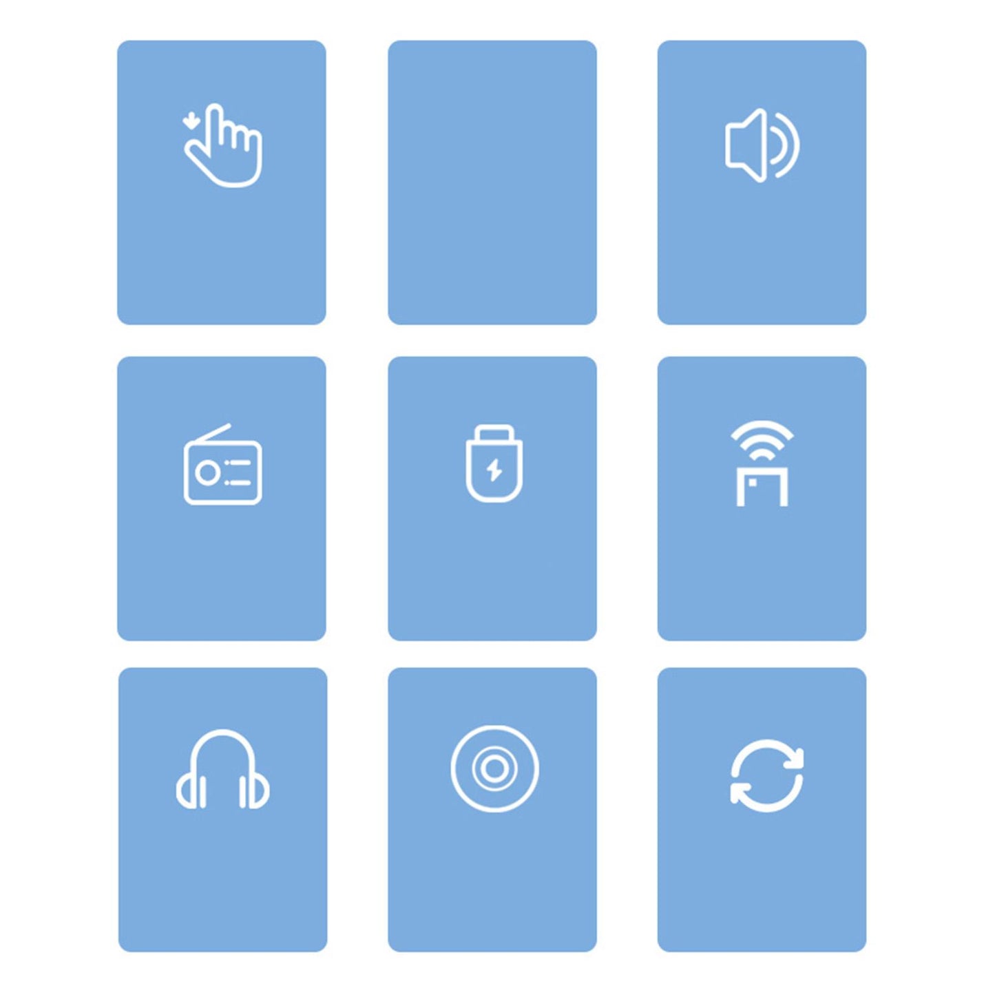 CD Player Portable Built-in Dual Speakers Wall Mountable for Home Decor