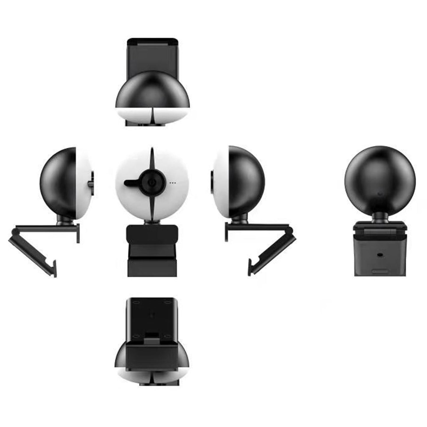 USB Webcam HD 10X Clip-on Computer for PC Conference Plug and Play 1080P