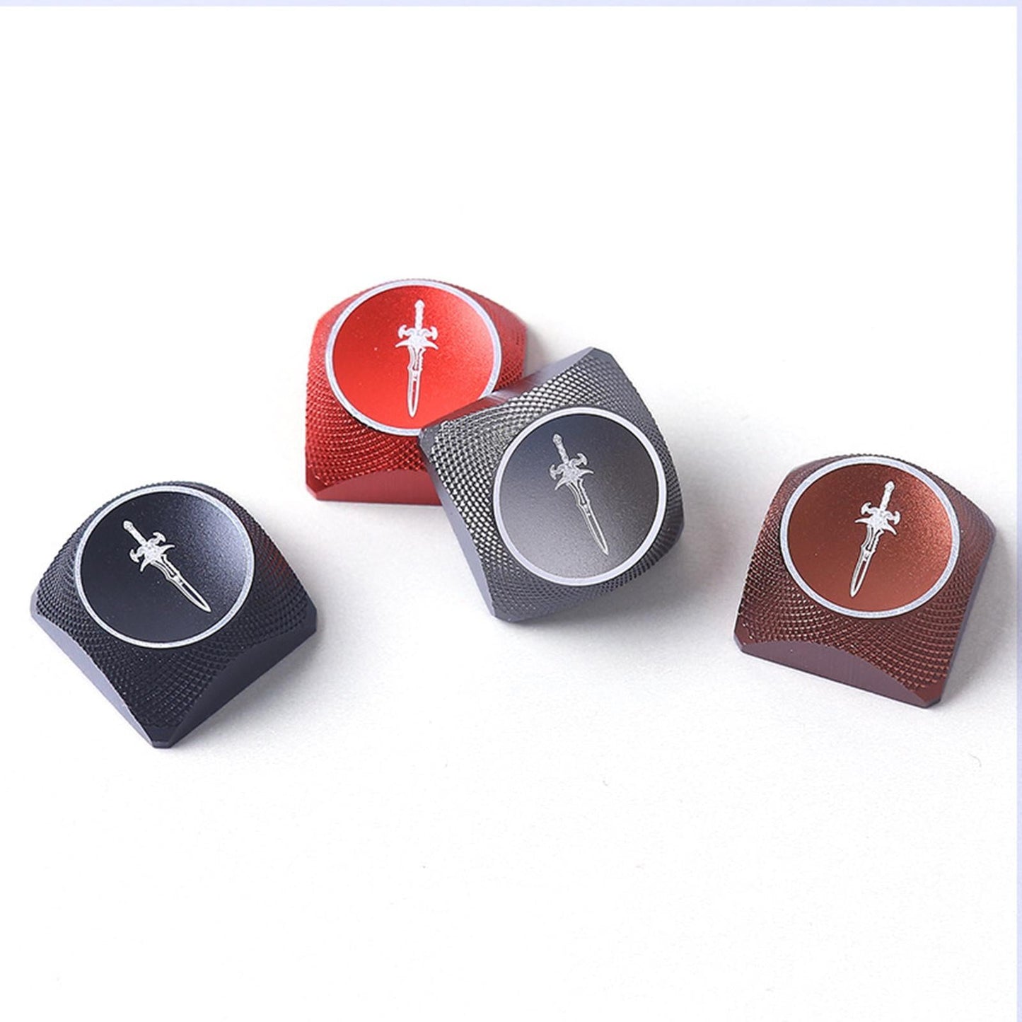 5 Keys Keycaps Set Aluminium Alloy KeyCaps ESC Direction keycap Colours