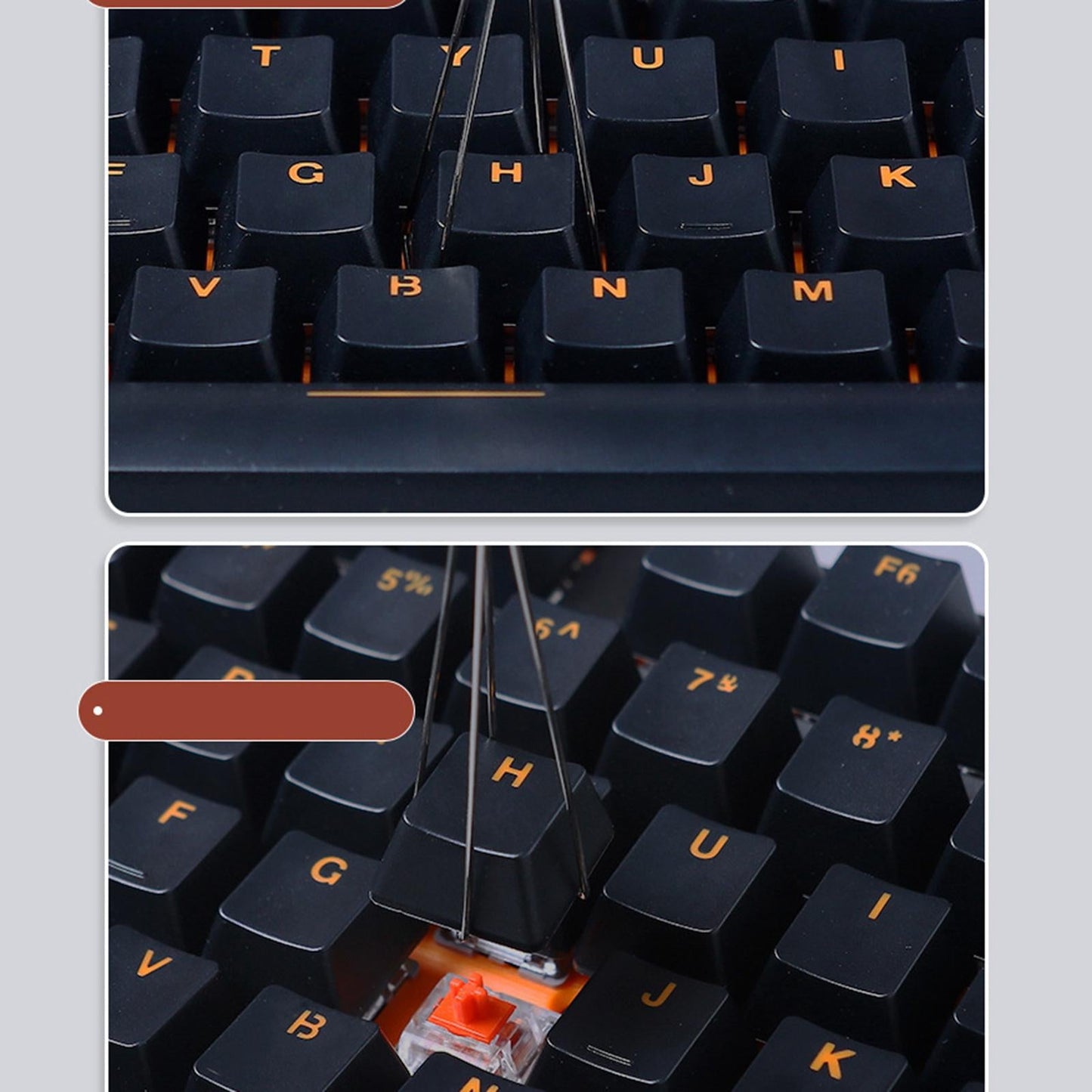 5 Keys Keycaps Set Aluminium Alloy KeyCaps ESC Direction keycap Colours