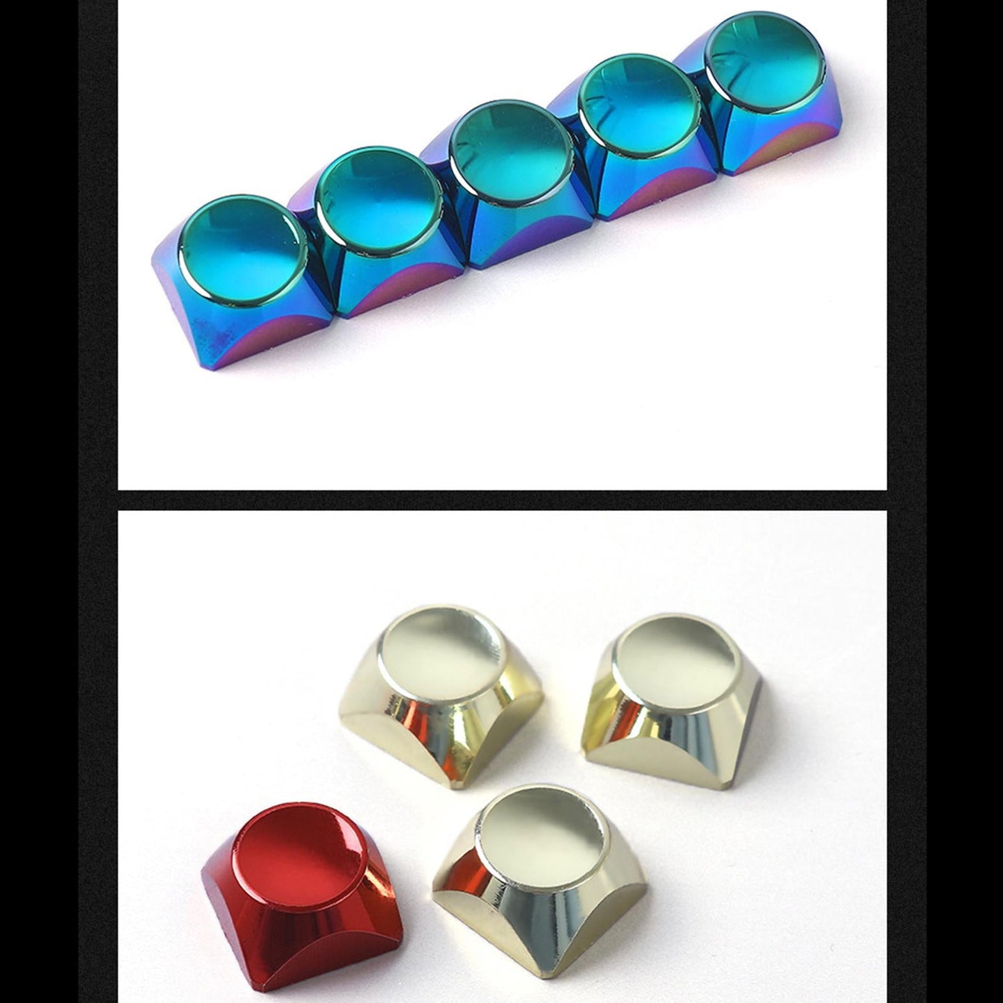 5 Keys Keycaps Set Aluminium Alloy KeyCaps ESC Direction keycap Colours