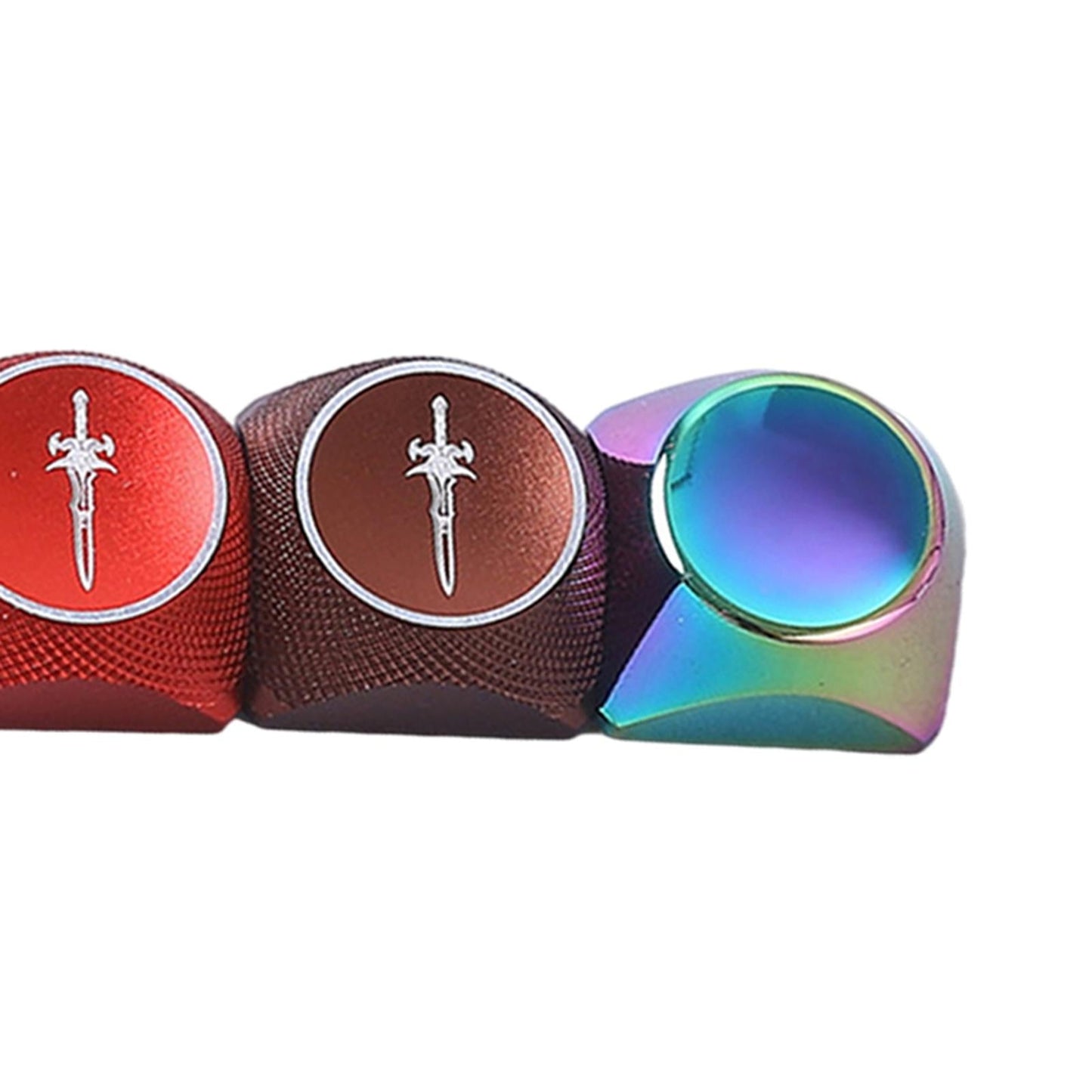 5 Keys Keycaps Set Aluminium Alloy KeyCaps ESC Direction keycap Carving