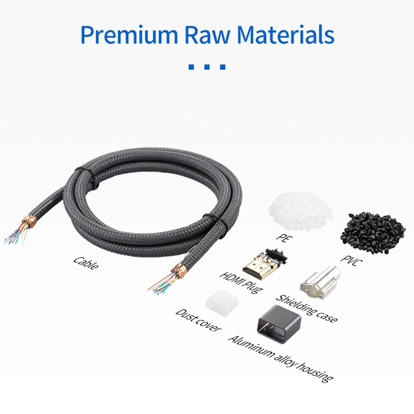 HDMI 2.1 Cable 8K 60Hz 4K 120Hz High Speed Video Cord 1.2 meters