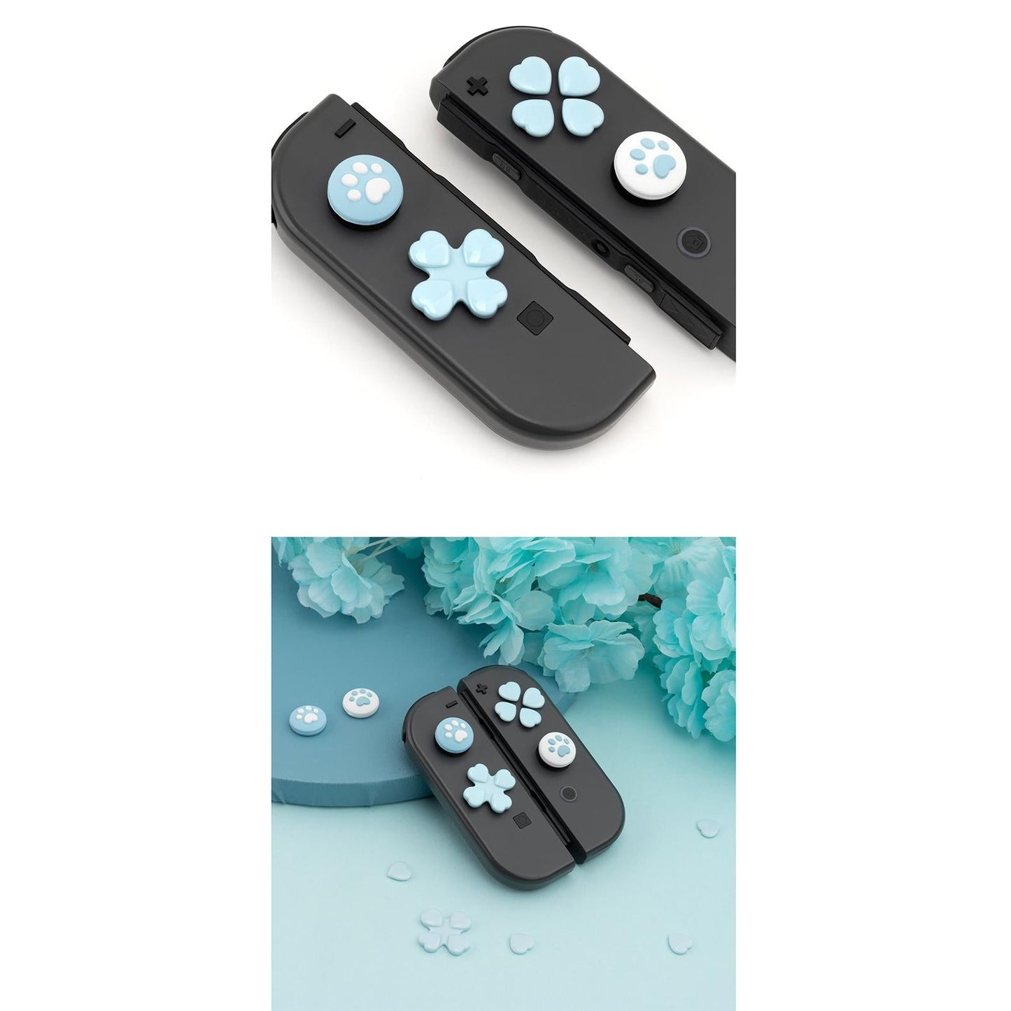 Cat Paw Joystick Protective Cover Dustproof Cute Parts Set Gaming