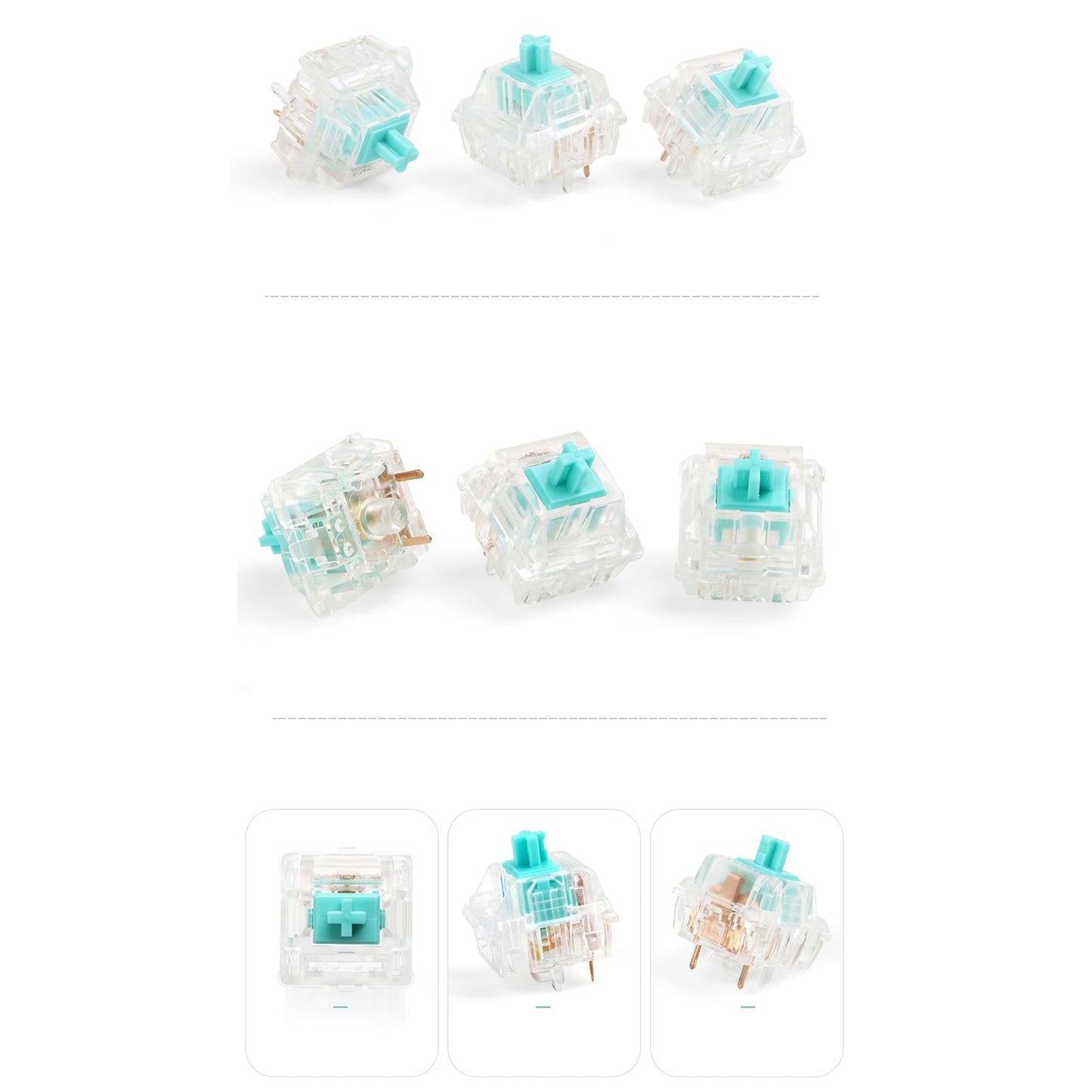 Switch 67g for Mechanical Keyboard DIY SMD Stem Switch Plastic Accessories 10 Pieces