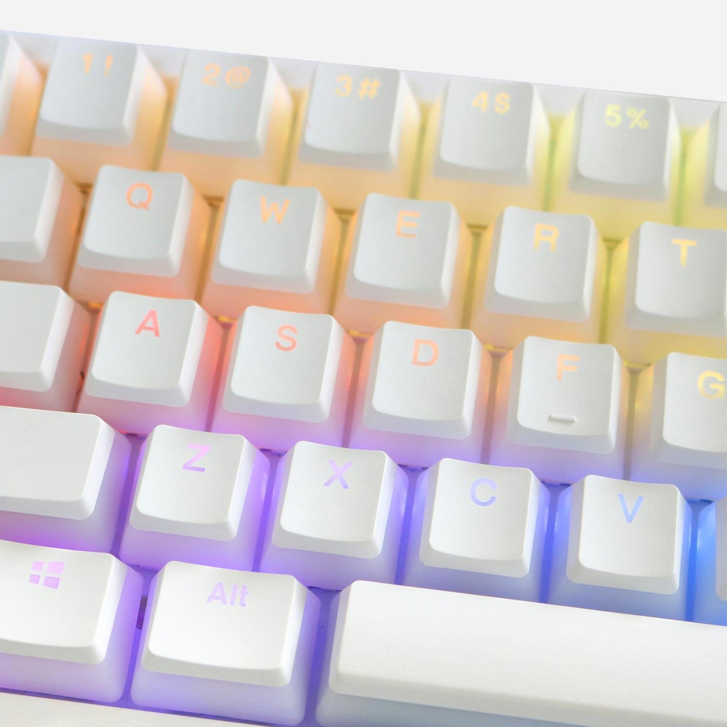 Pudding Keycaps Waterproof PBT Desktop Computer 139 Key for CHERRY MX Switch