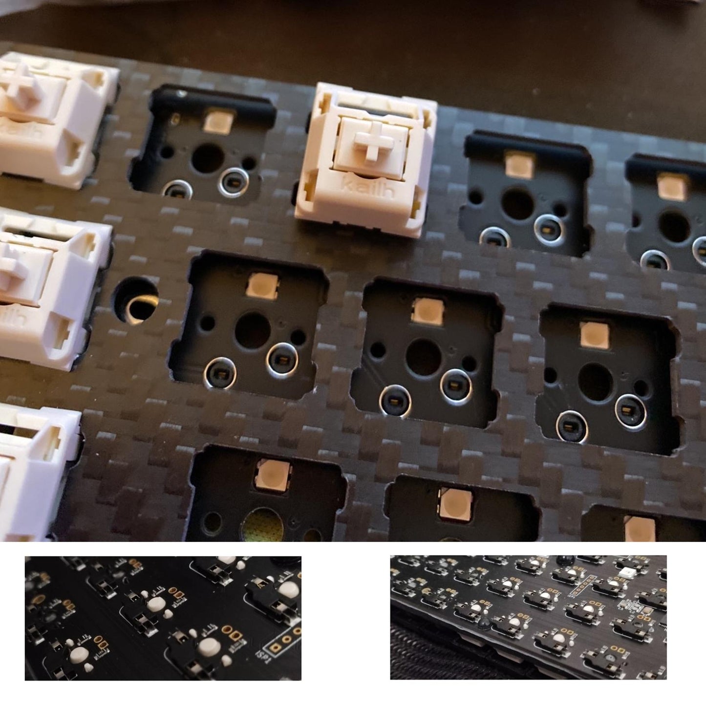 Kailh Cream Switch 55G Force Pom Material for Backlit Keyboard. 10 Pcs