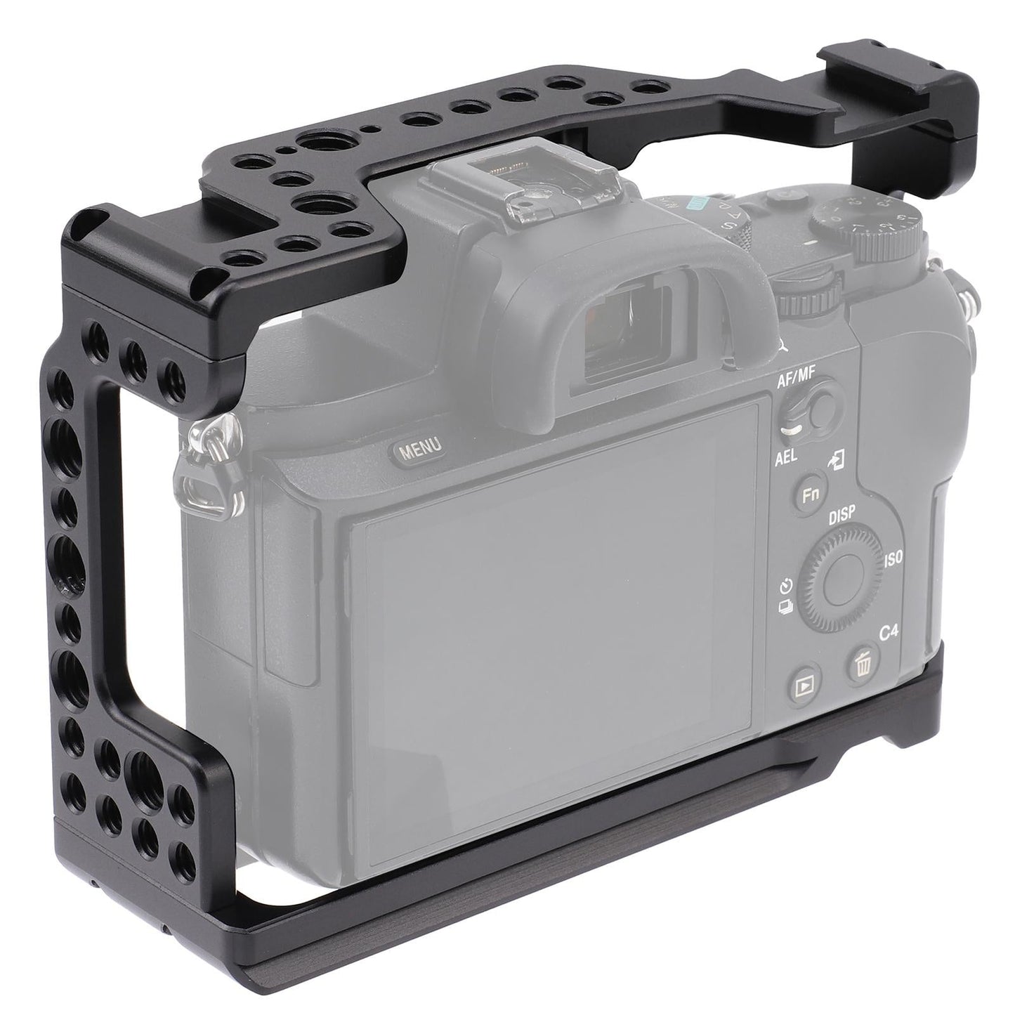 Camera Cage with 1/4-Inch Threads Replacement for Sony A7M3 AR3 A7II