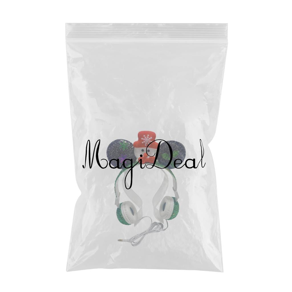 Wired Snowman Headset HiFi with Mic for Gaming Laptops Kids Adults Green